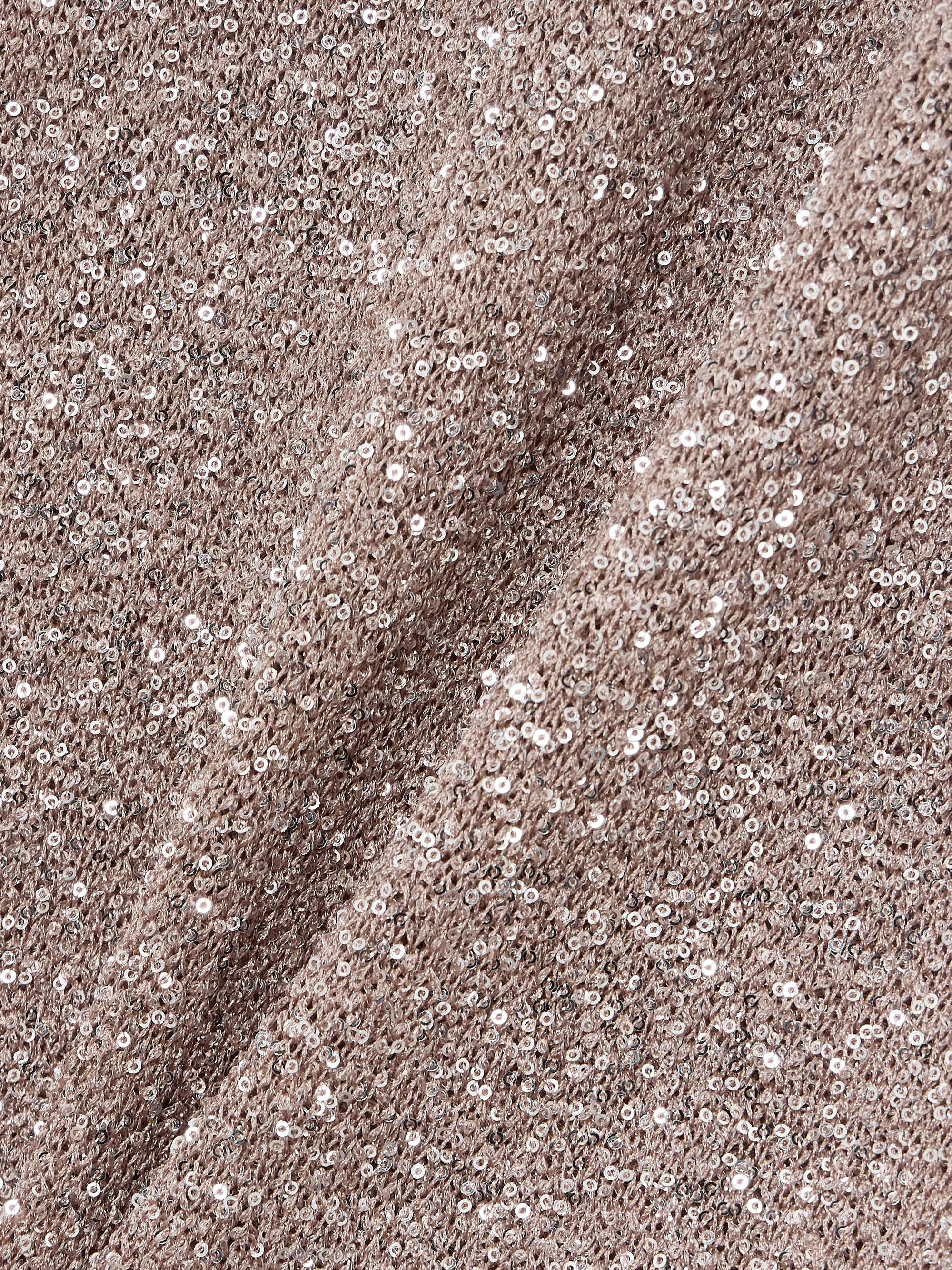 Sequined knitted maxi skirt view