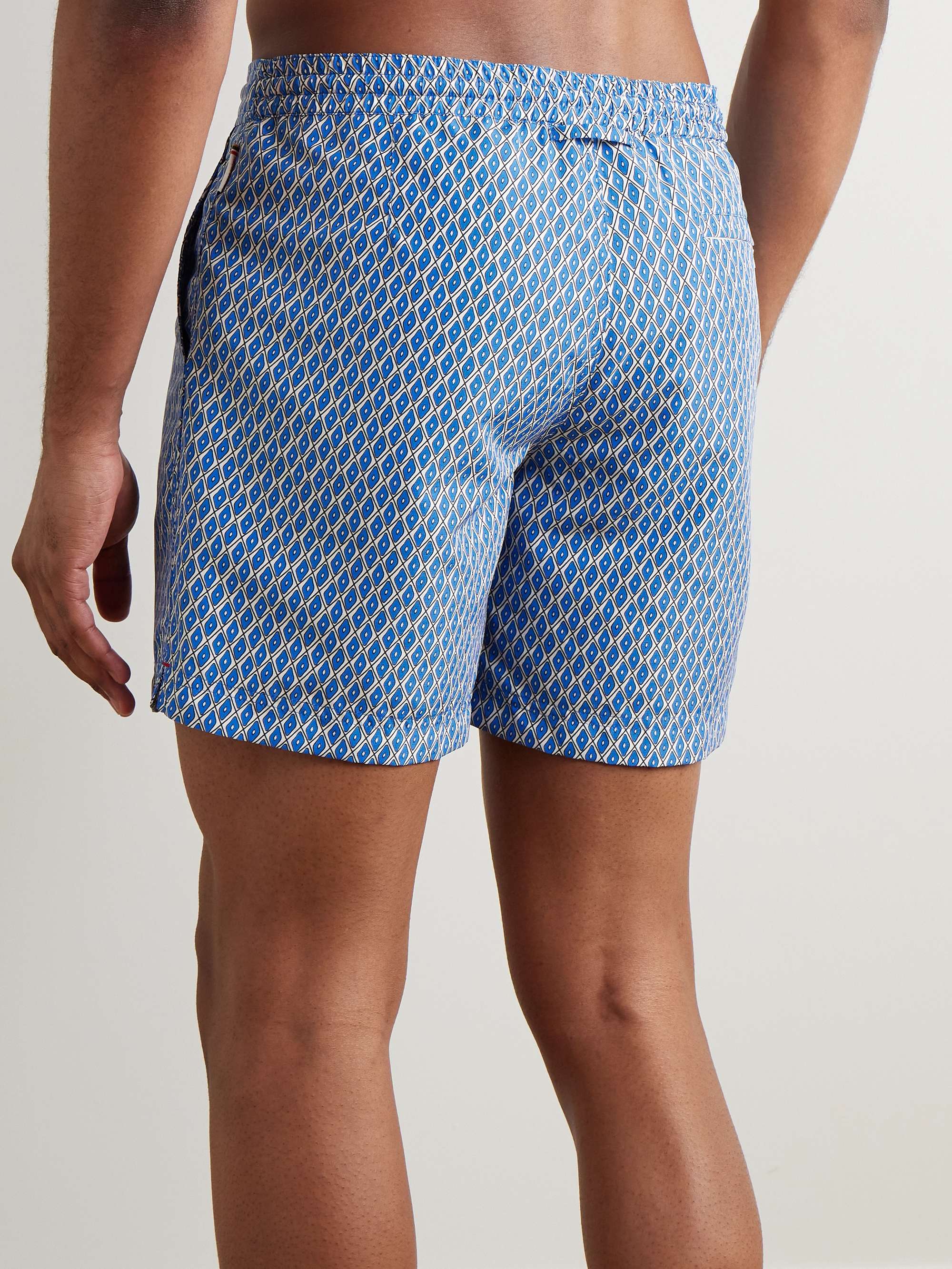 Standard Terrazzo Slim-Fit Mid-Length Printed Recycled Swim Shorts view