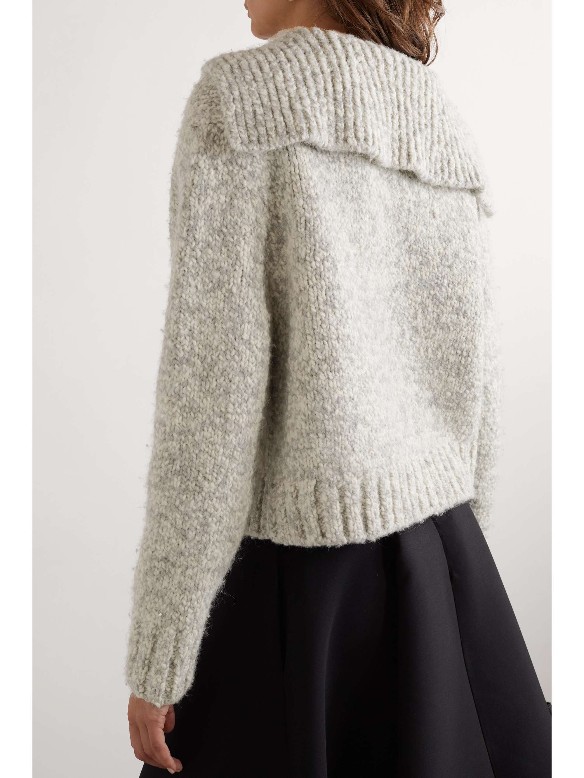 Alpaca-blend cardigan view