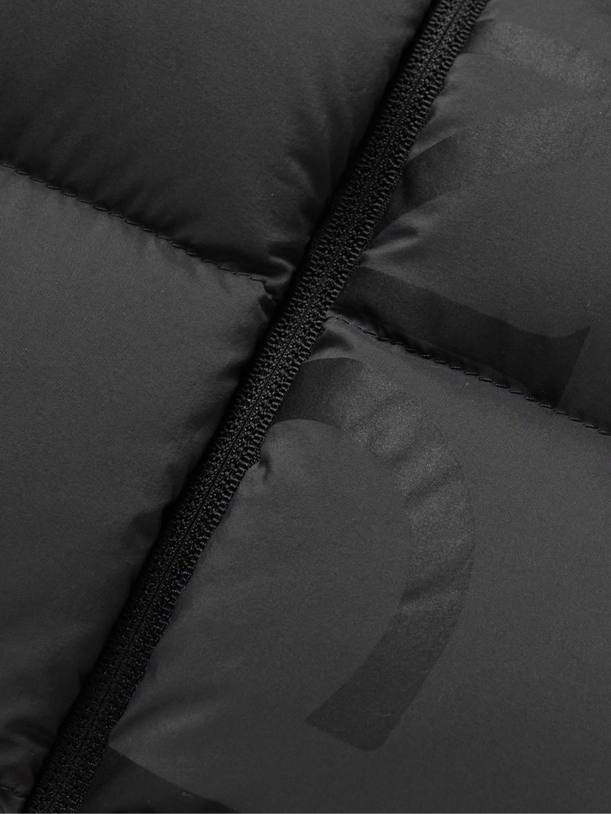 Logo-Print Quilted Nylon Down Gilet view