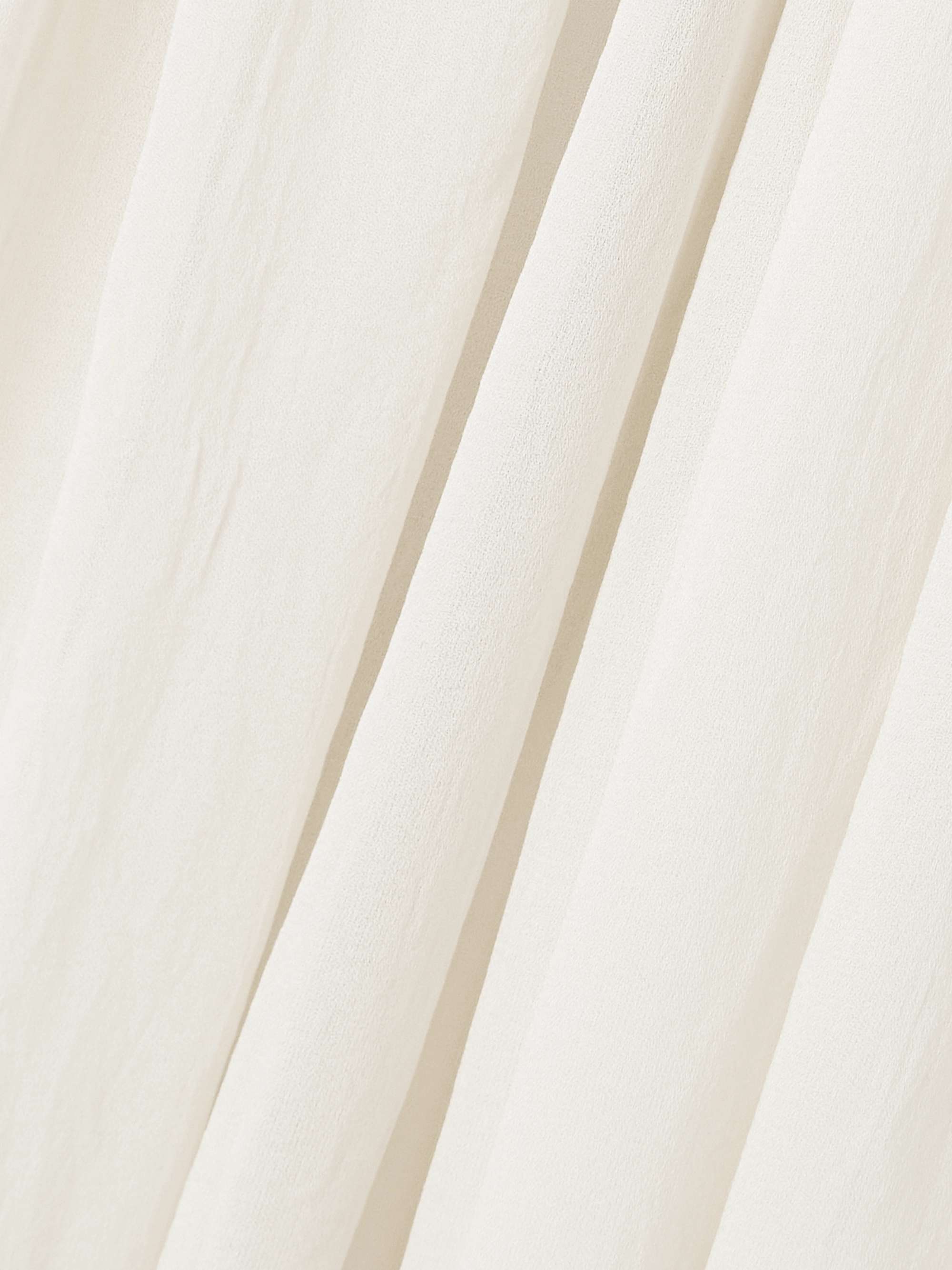 Liya strapless cape-effect chiffon-trimmed poplin jumpsuit view