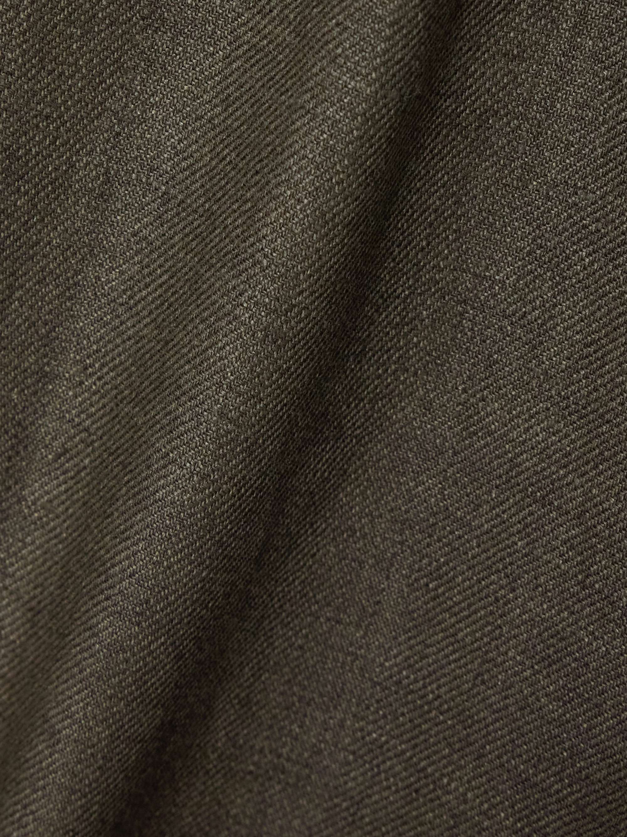 Digby pleated linen and wool-blend shorts view