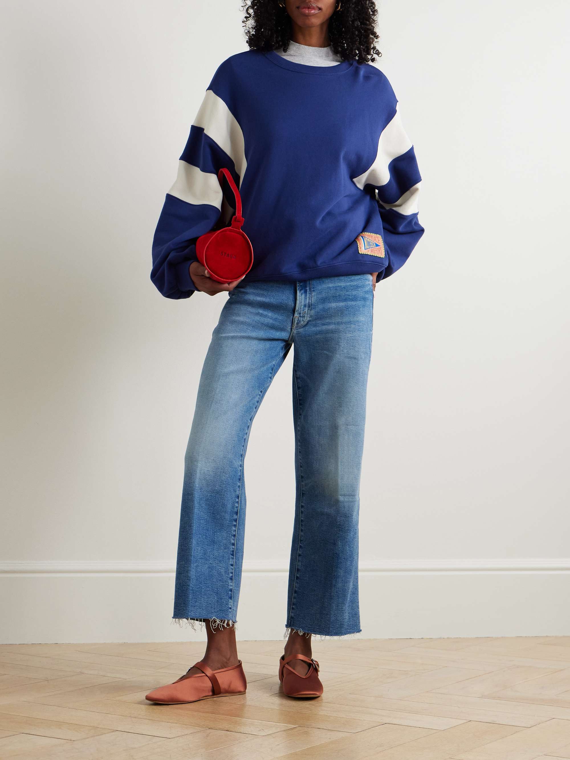 The Maven Ankle Fray high-rise flared jeans view