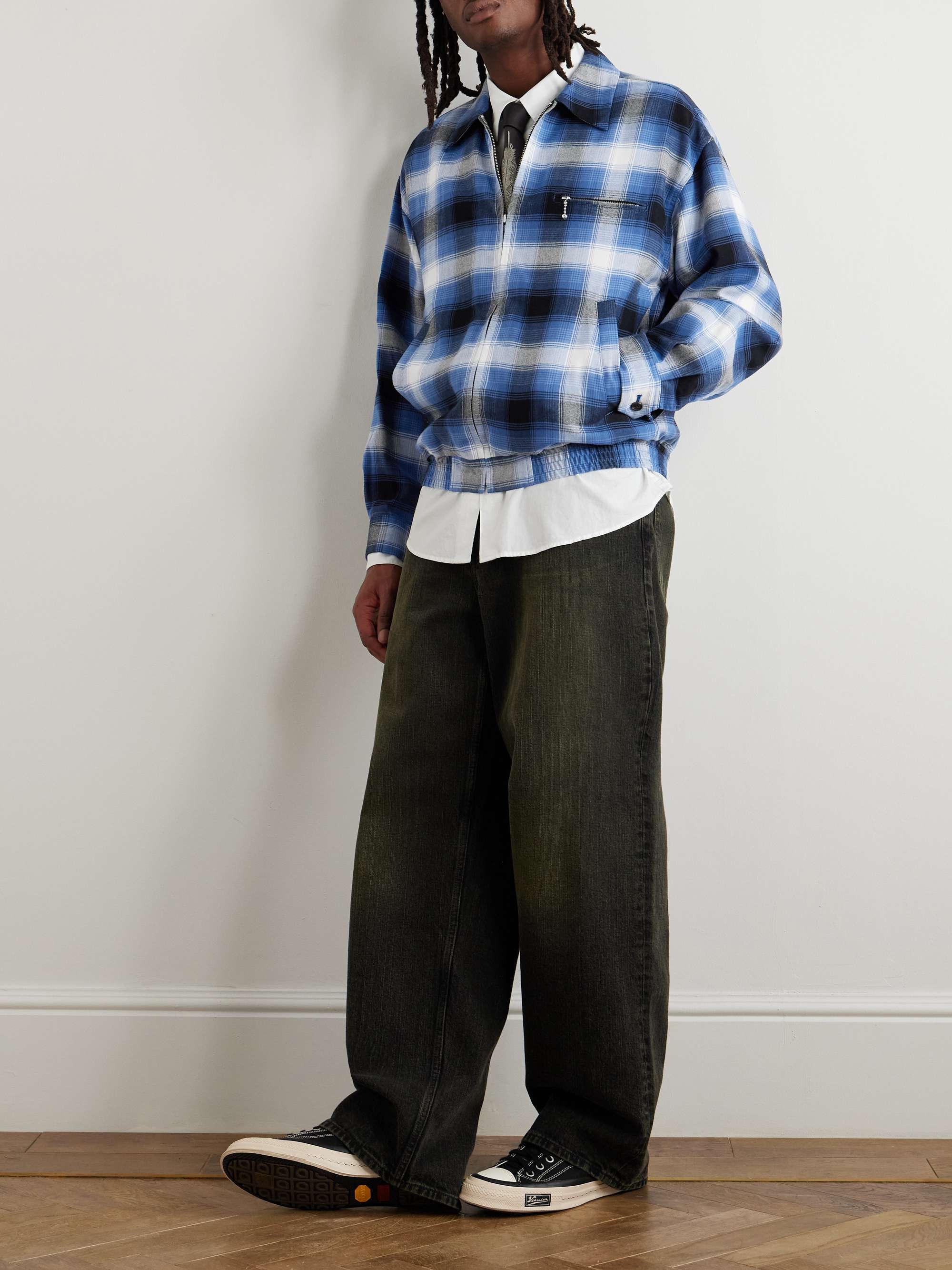 Checked Oxford Shirt Jacket view