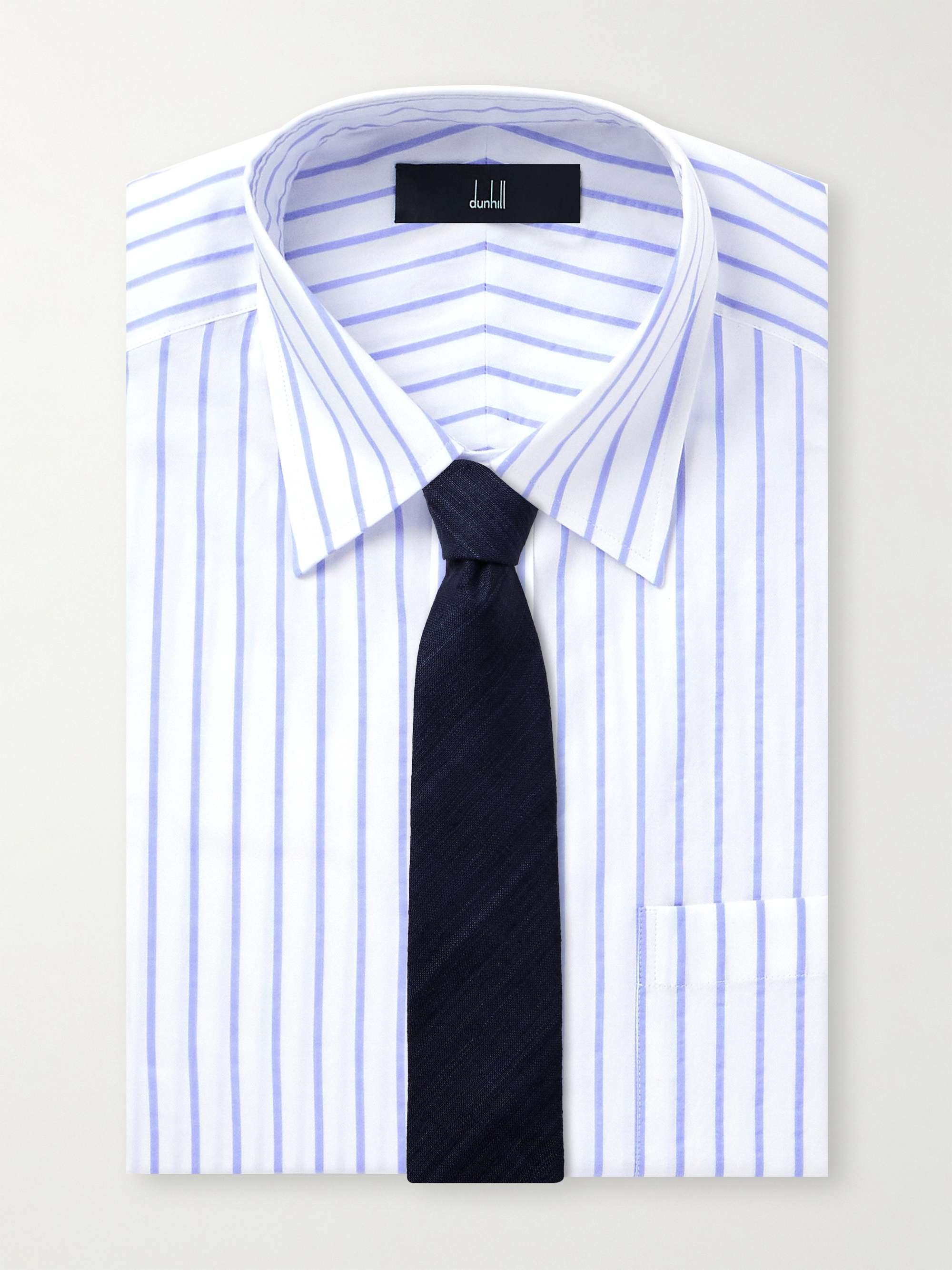 Striped Textured-Cotton Shirt view