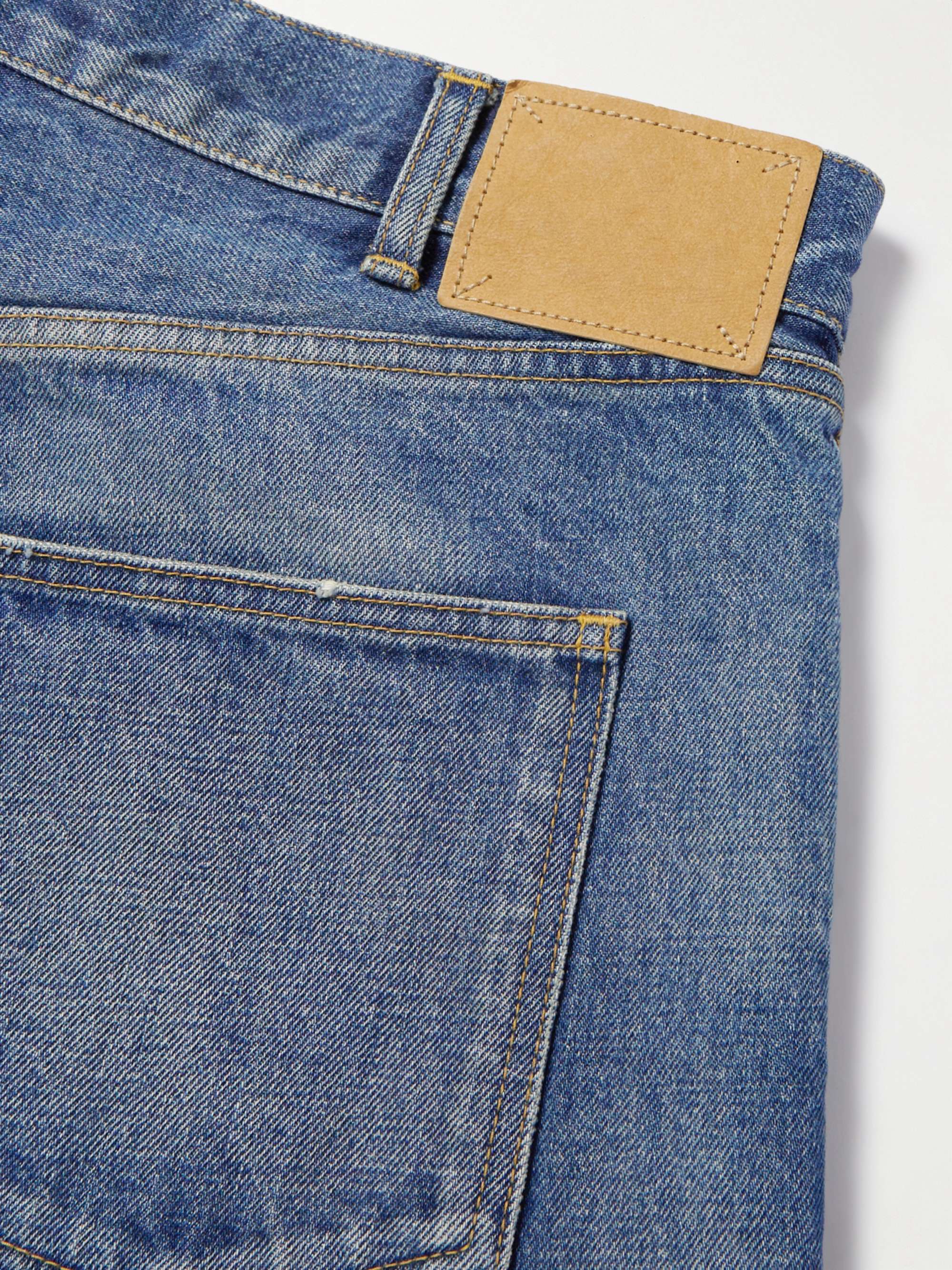 Wesley Straight-Leg Distressed Denim Shorts view