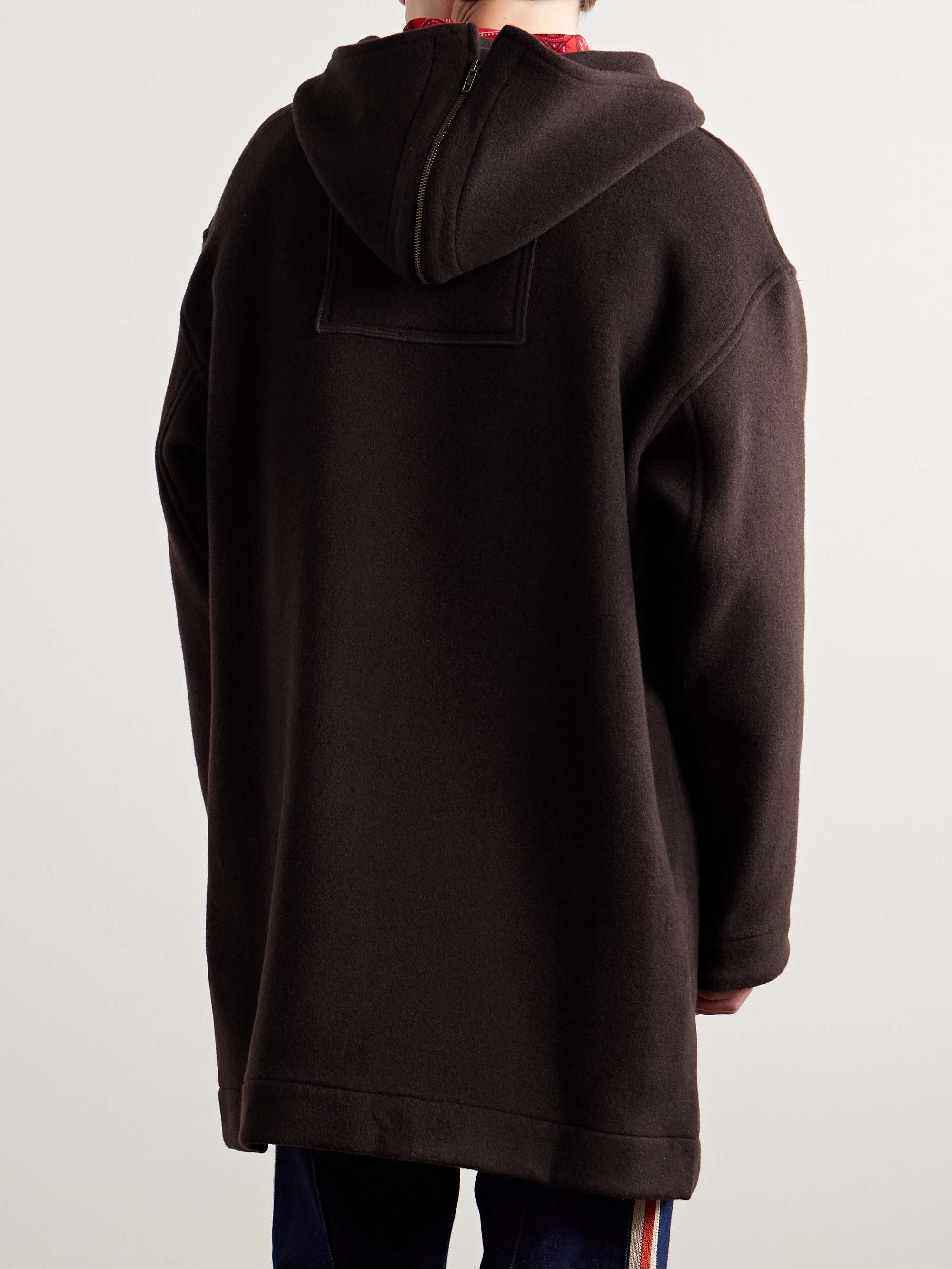 Sideline Appliquéd Wool-Felt Coat view