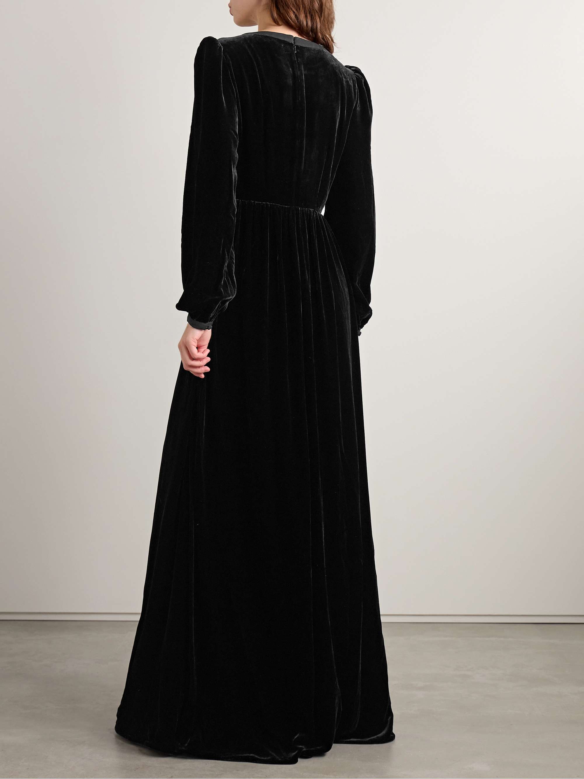 Camille embellished velvet gown view