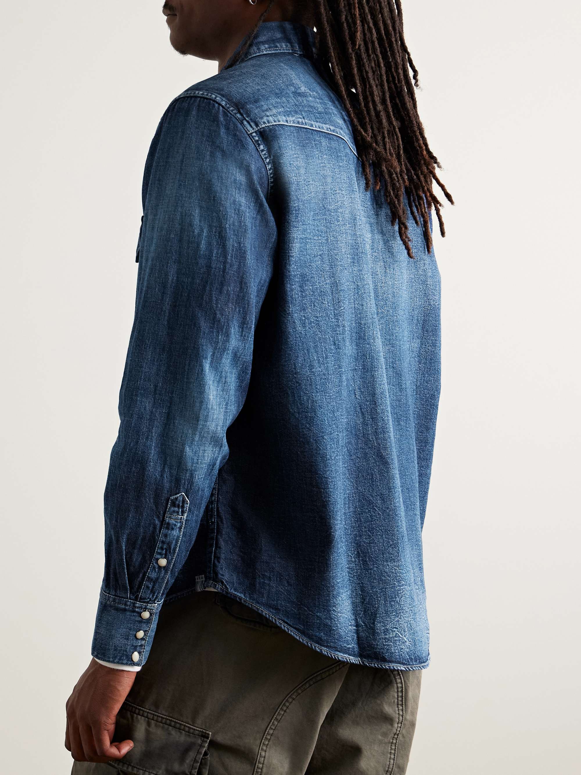 Social Sculpture Denim Western Shirt view