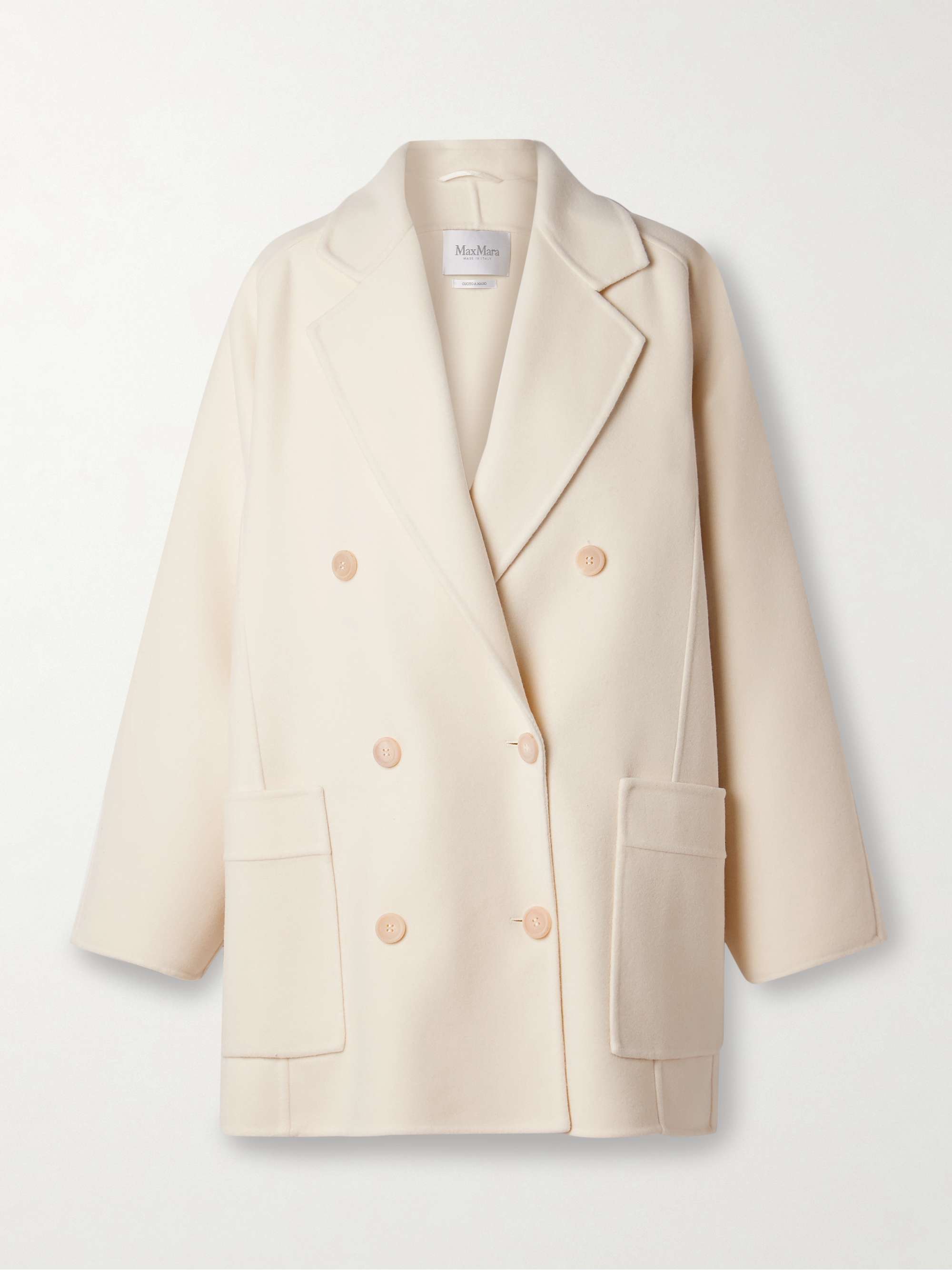Orma double-breasted wool and cashmere-blend felt coat view