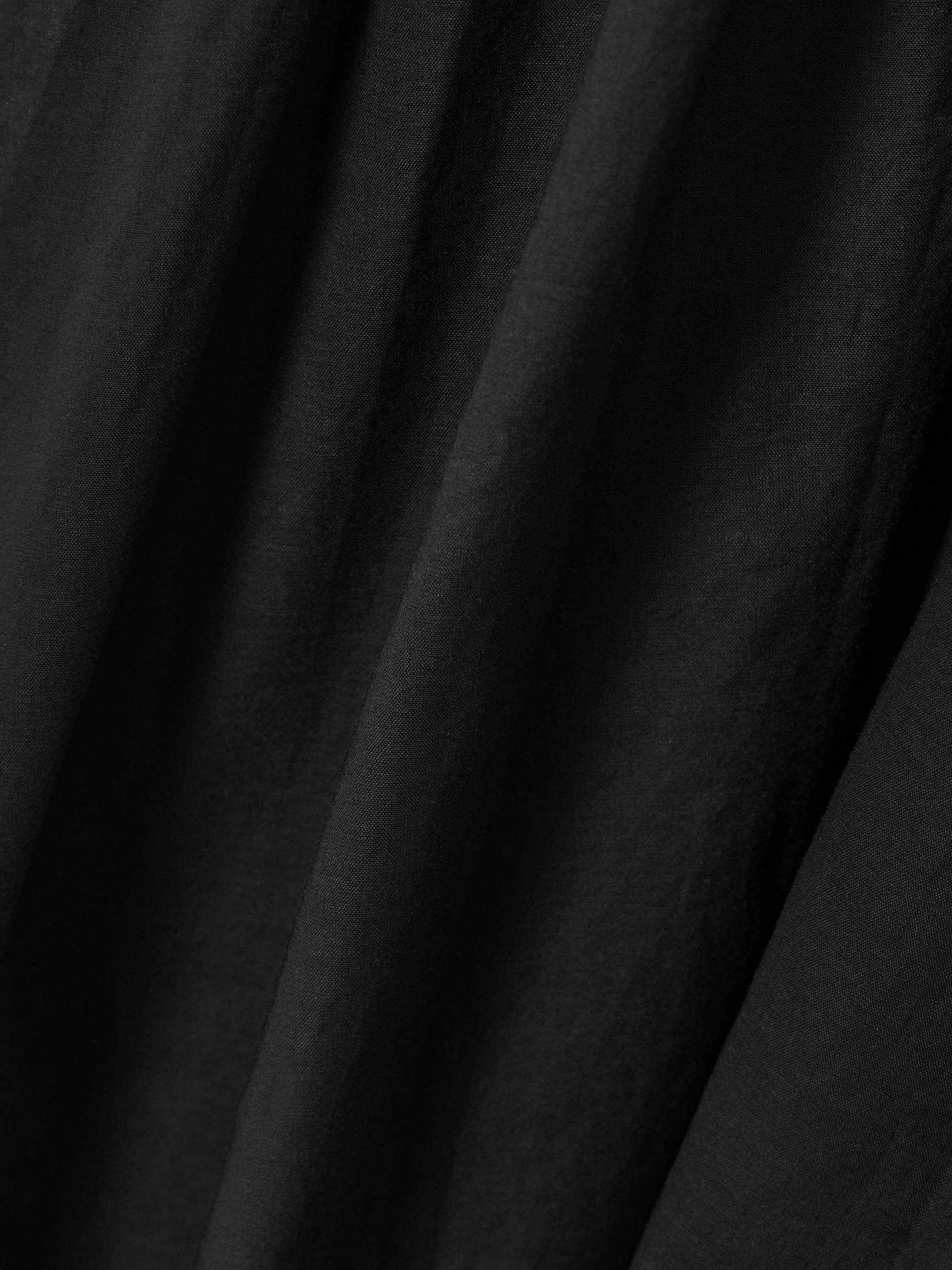 Smocked cotton-voile midi dress view