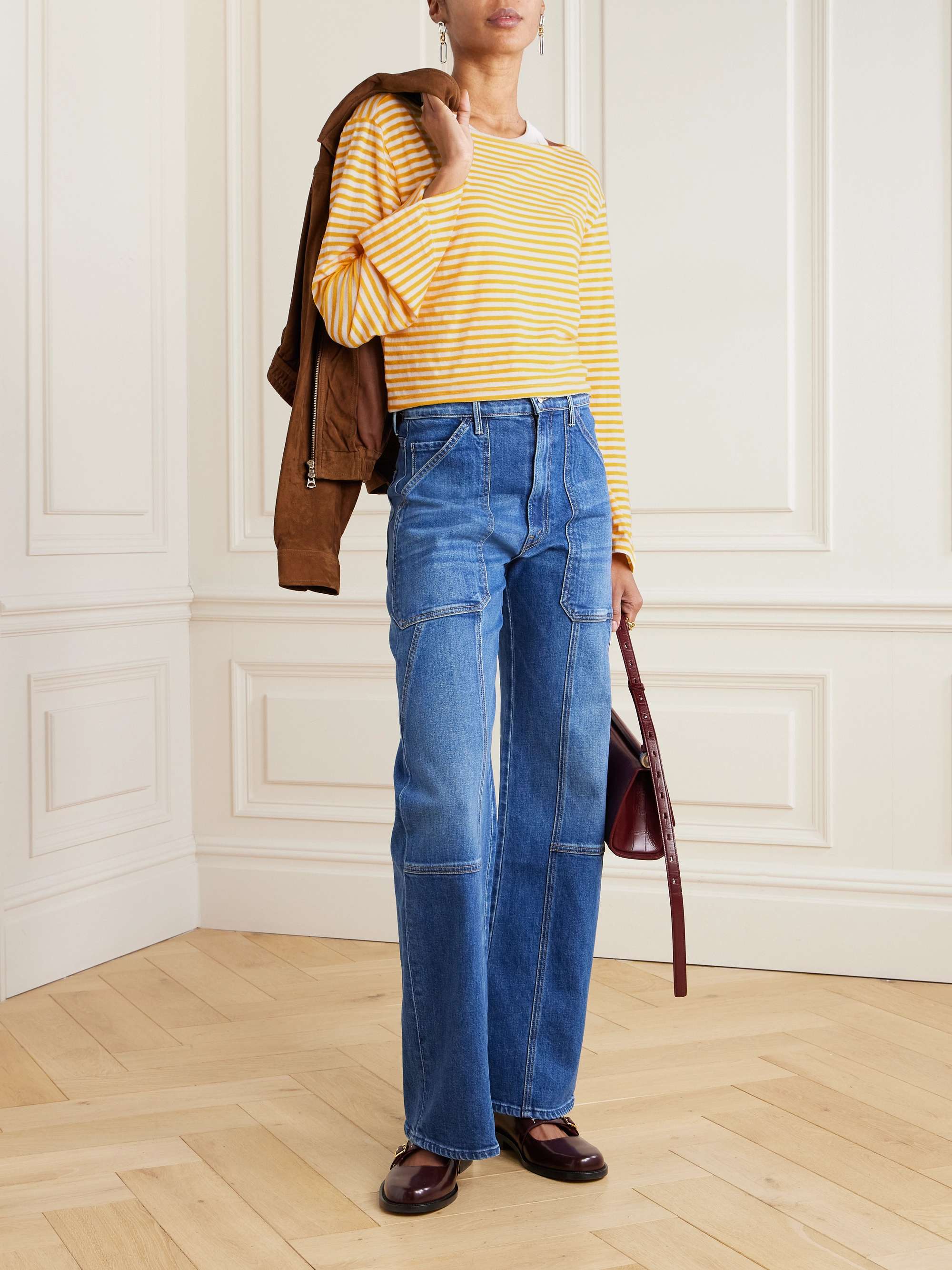 The Skipper Bell striped stretch-cotton sweater view