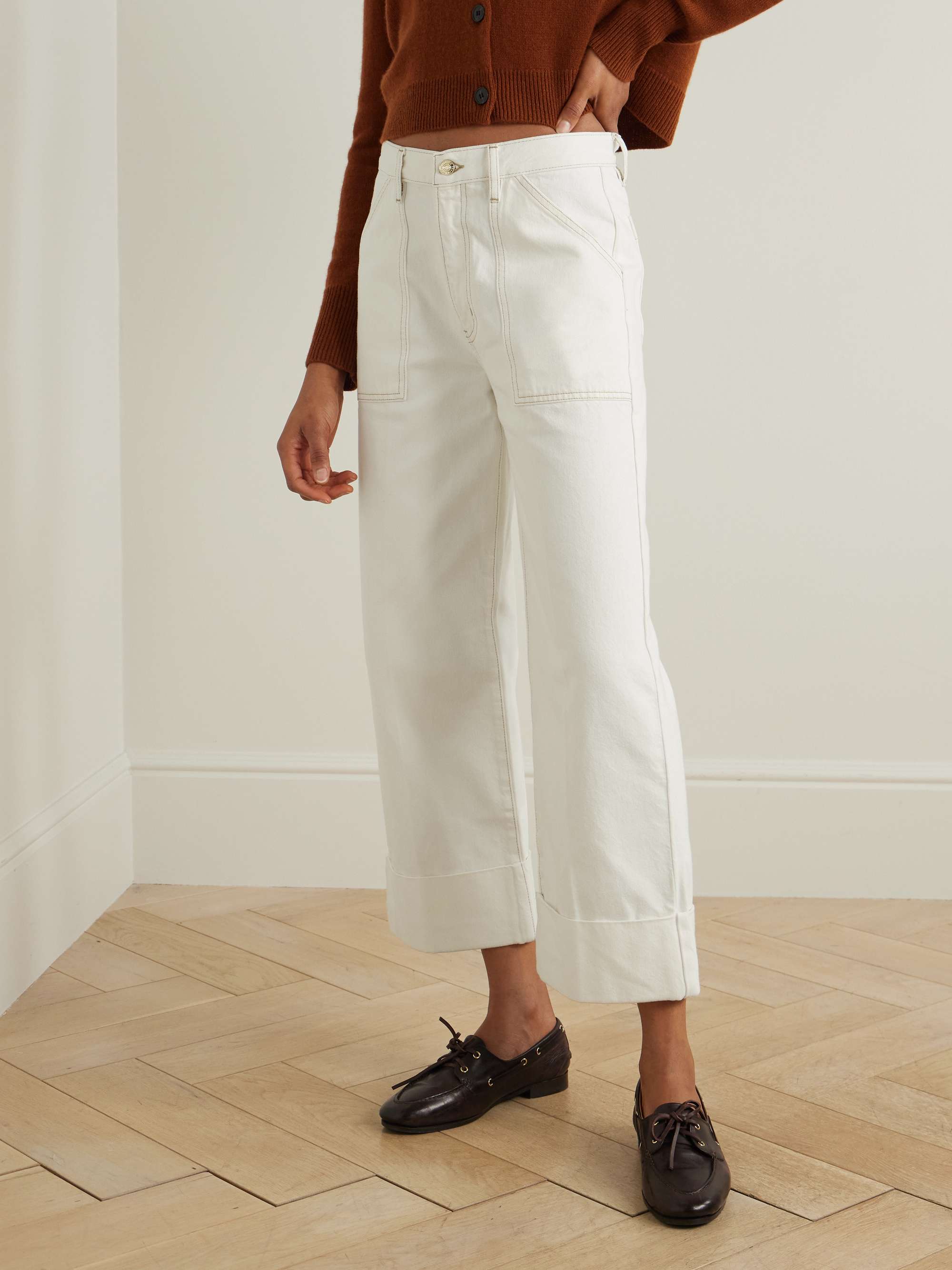 The Utility high-rise straight-leg jeans view