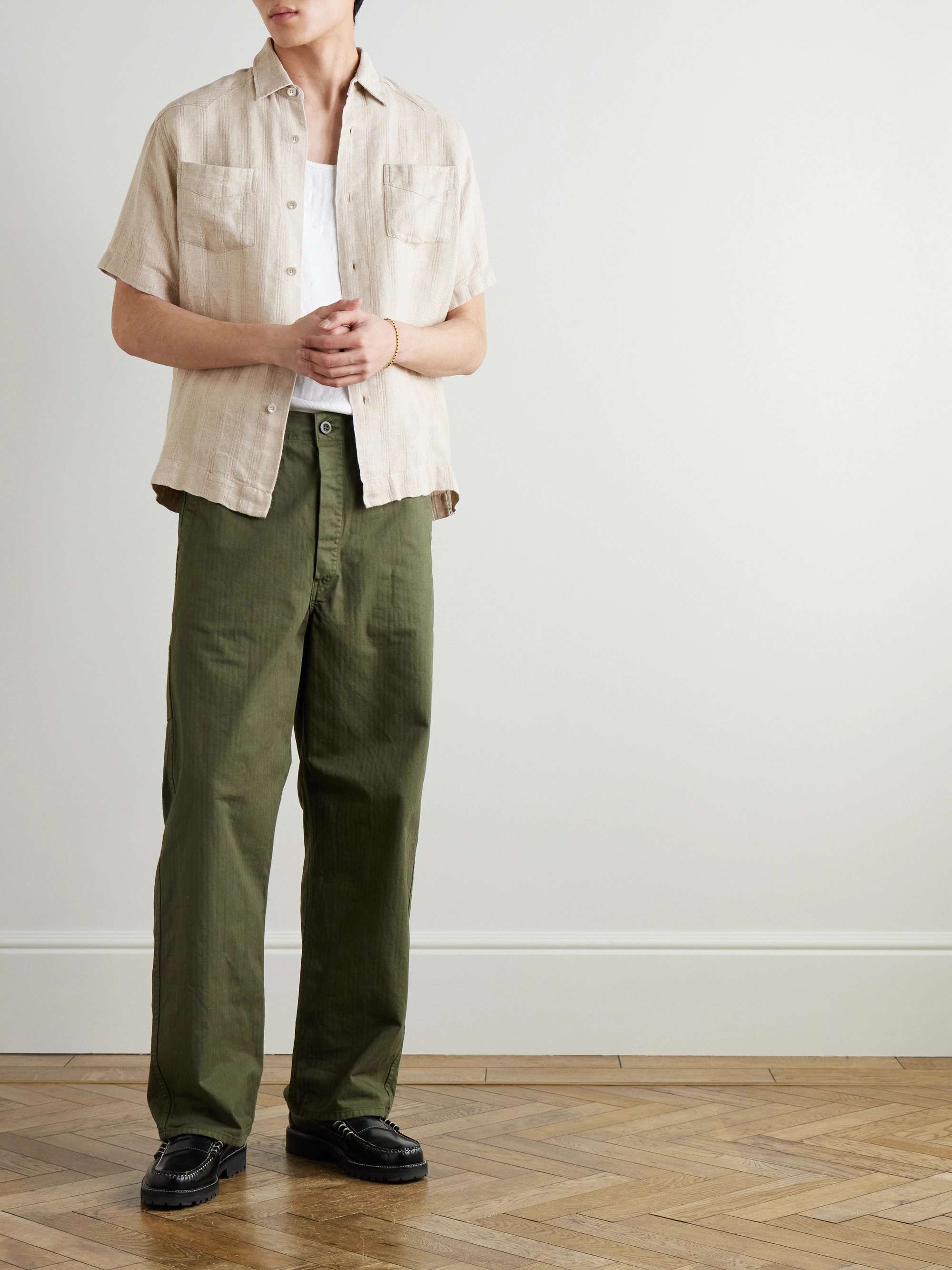 Santiago Striped Linen Shirt view