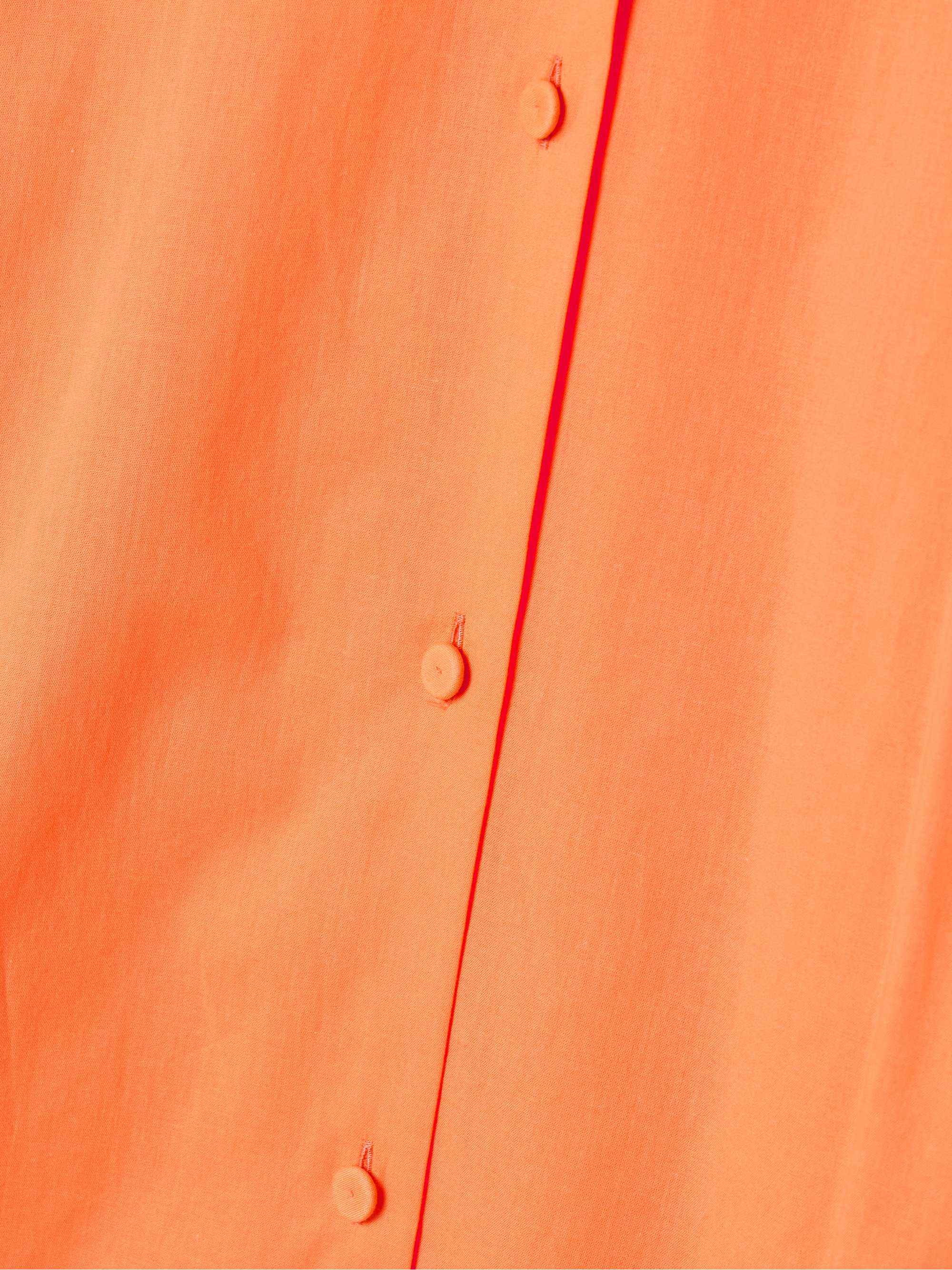 Gathered organic cotton-voile shirt view