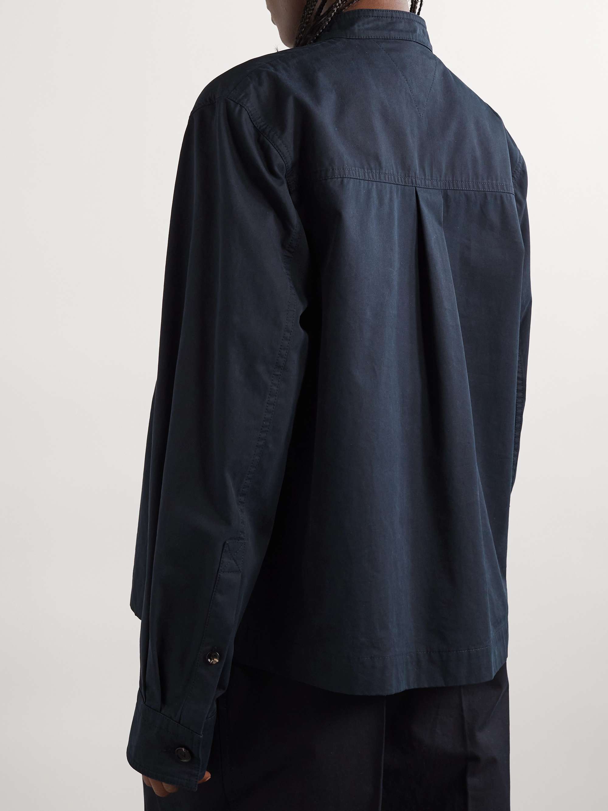 Cotton-twill blouse view