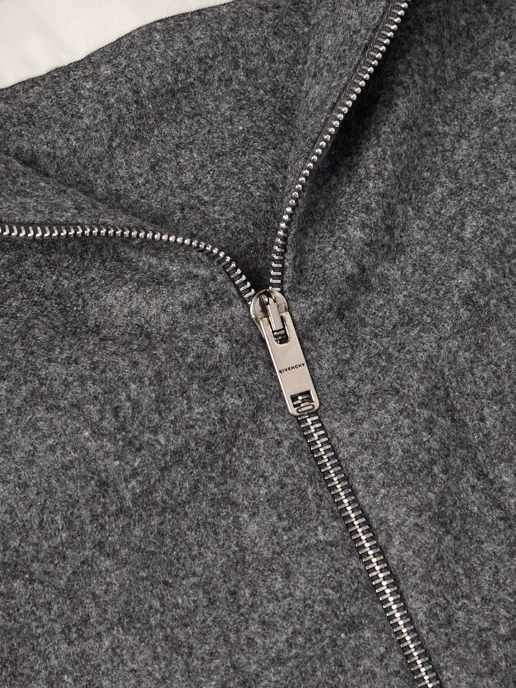 Logo-Appliquéd wool-flannel Shirt Jacket view