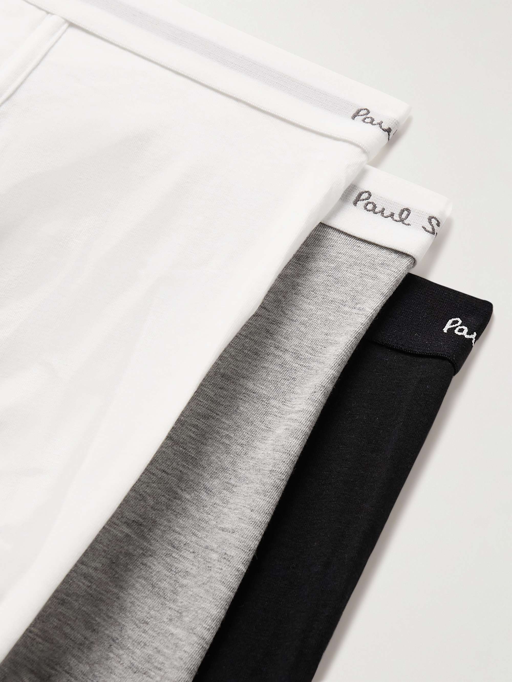 Three-Pack Stretch Organic Cotton-Jersey Boxer Briefs view