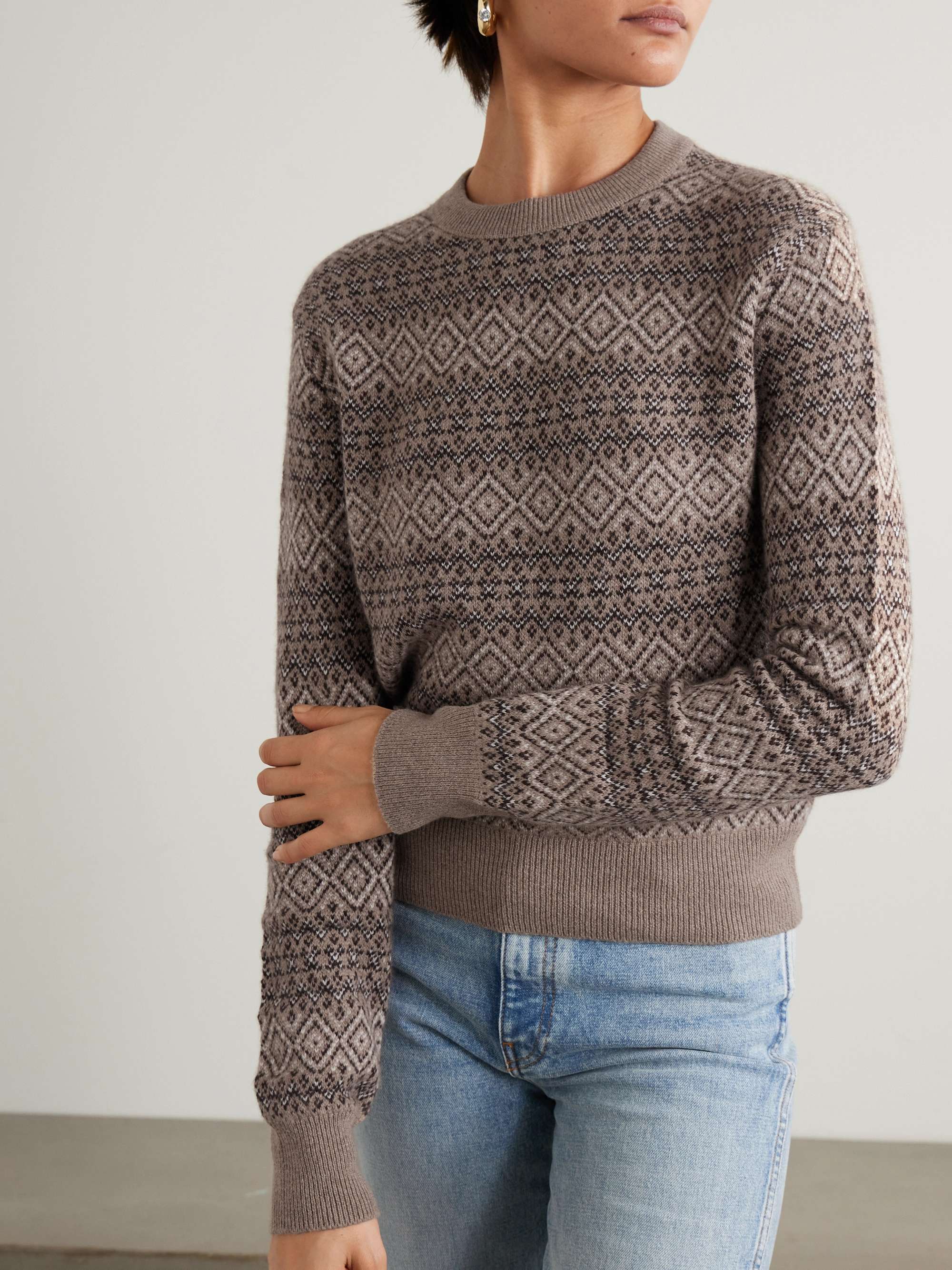 Kirkstone Fair Isle cashmere sweater view