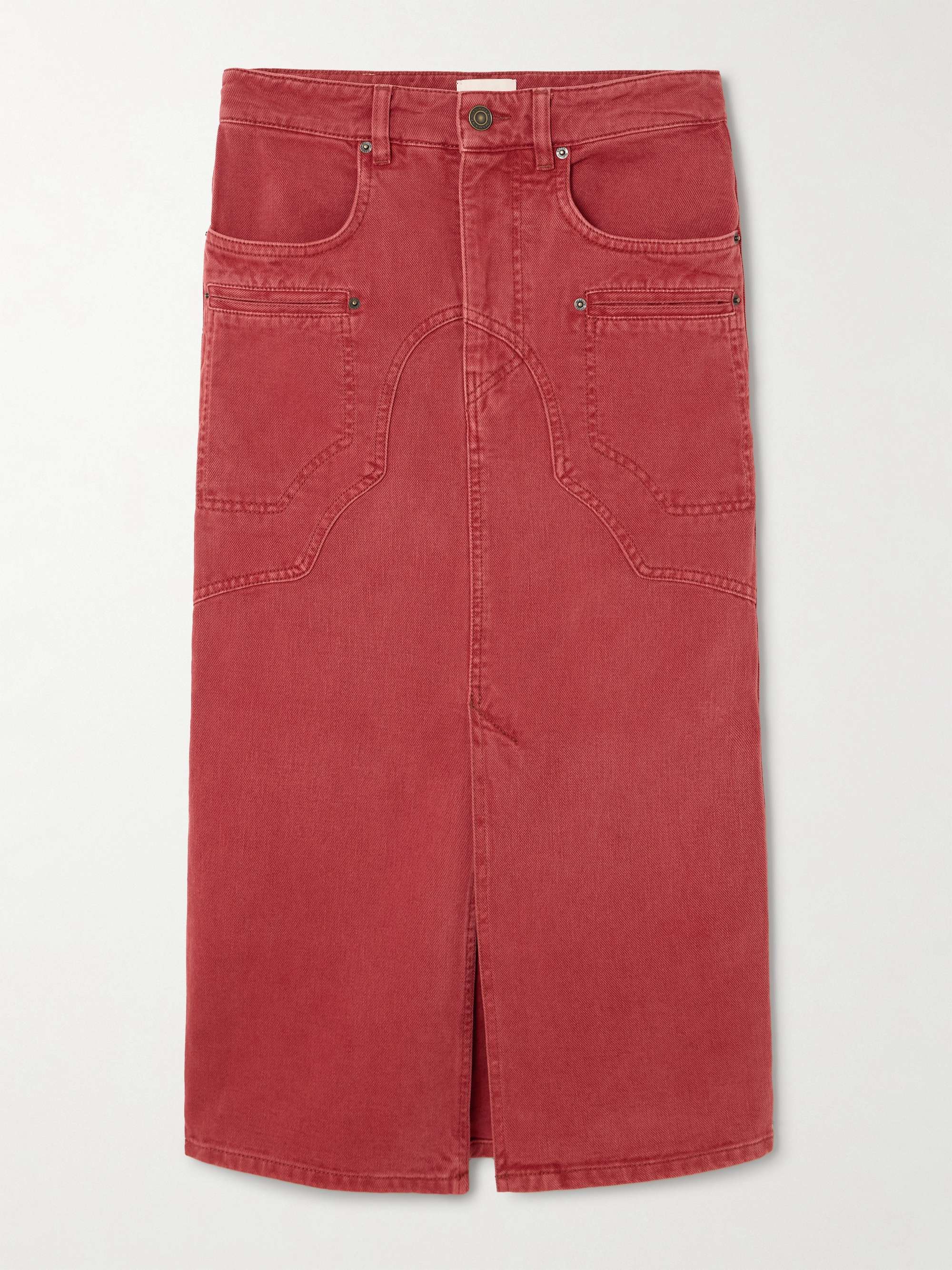 Britt denim midi skirt view