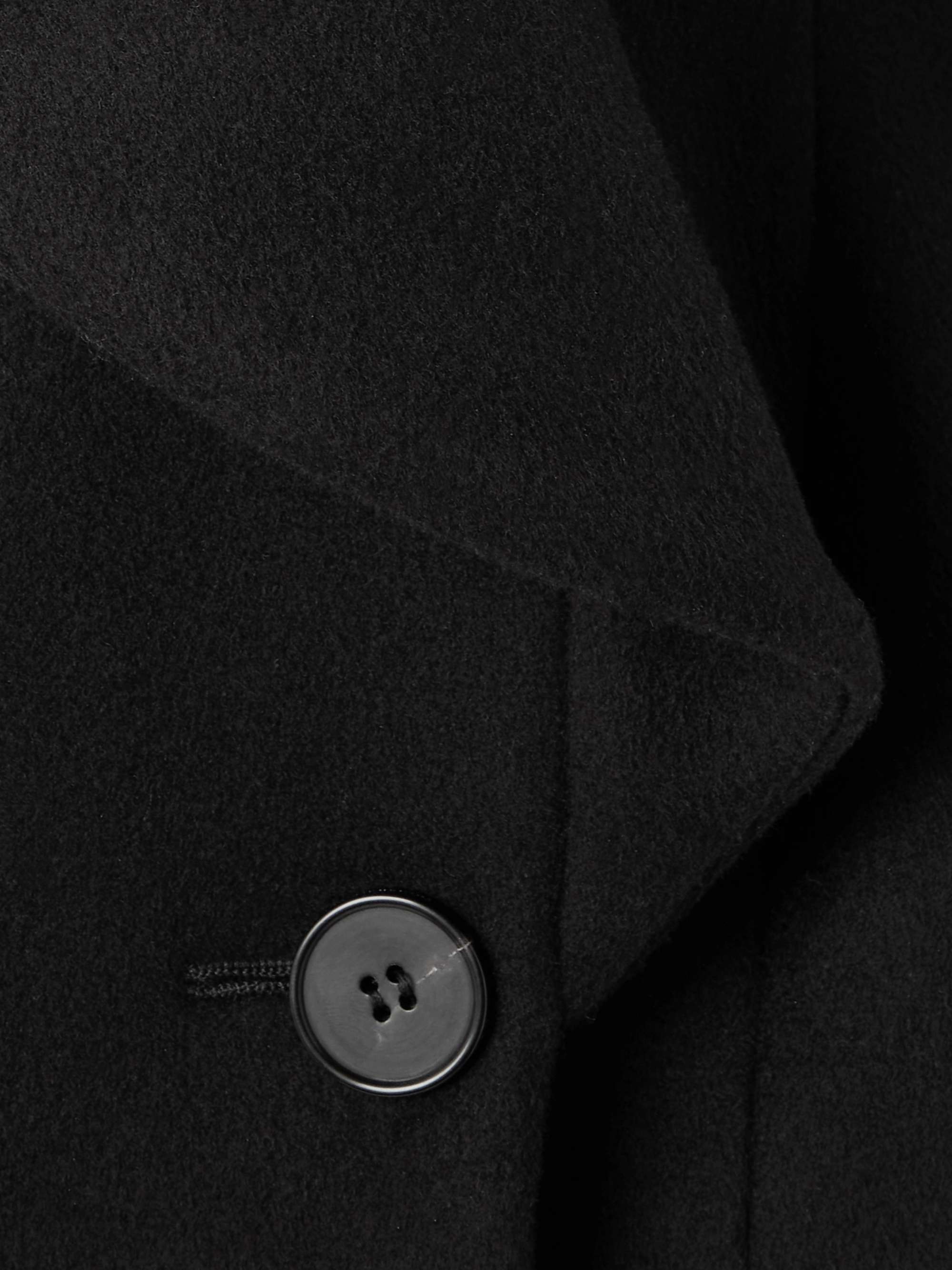 Double-breasted wool and cashmere-blend blazer view