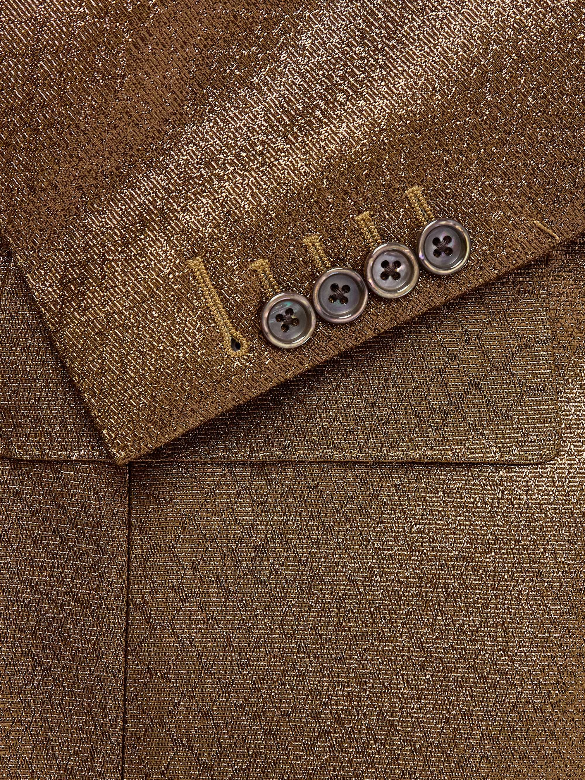 Slim-Fit Croc-Effect Coated Wool-Blend Tuxedo Jacket view
