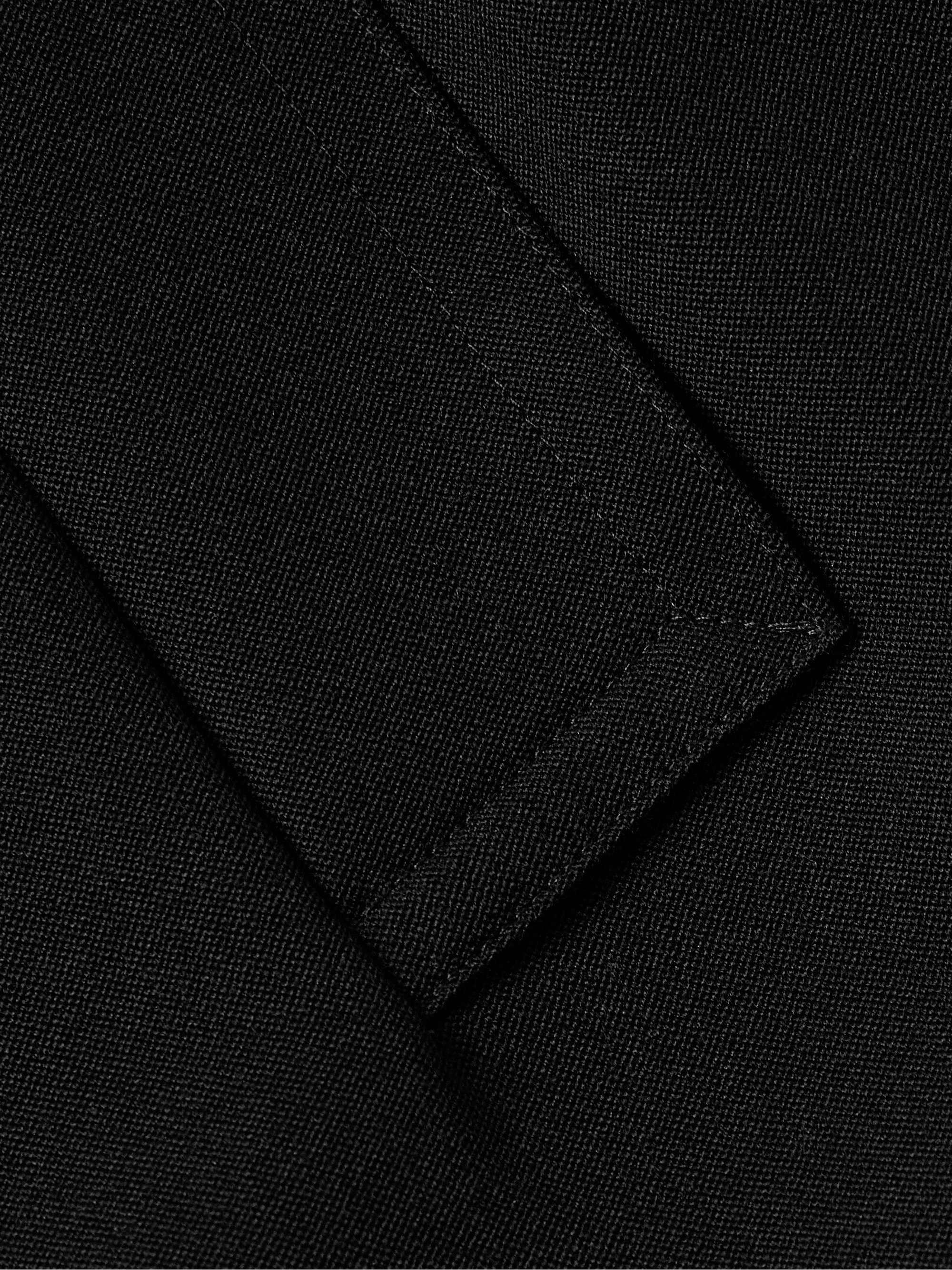 Kolden Belted Double-Breasted Grain De Poudre Wool Coat view