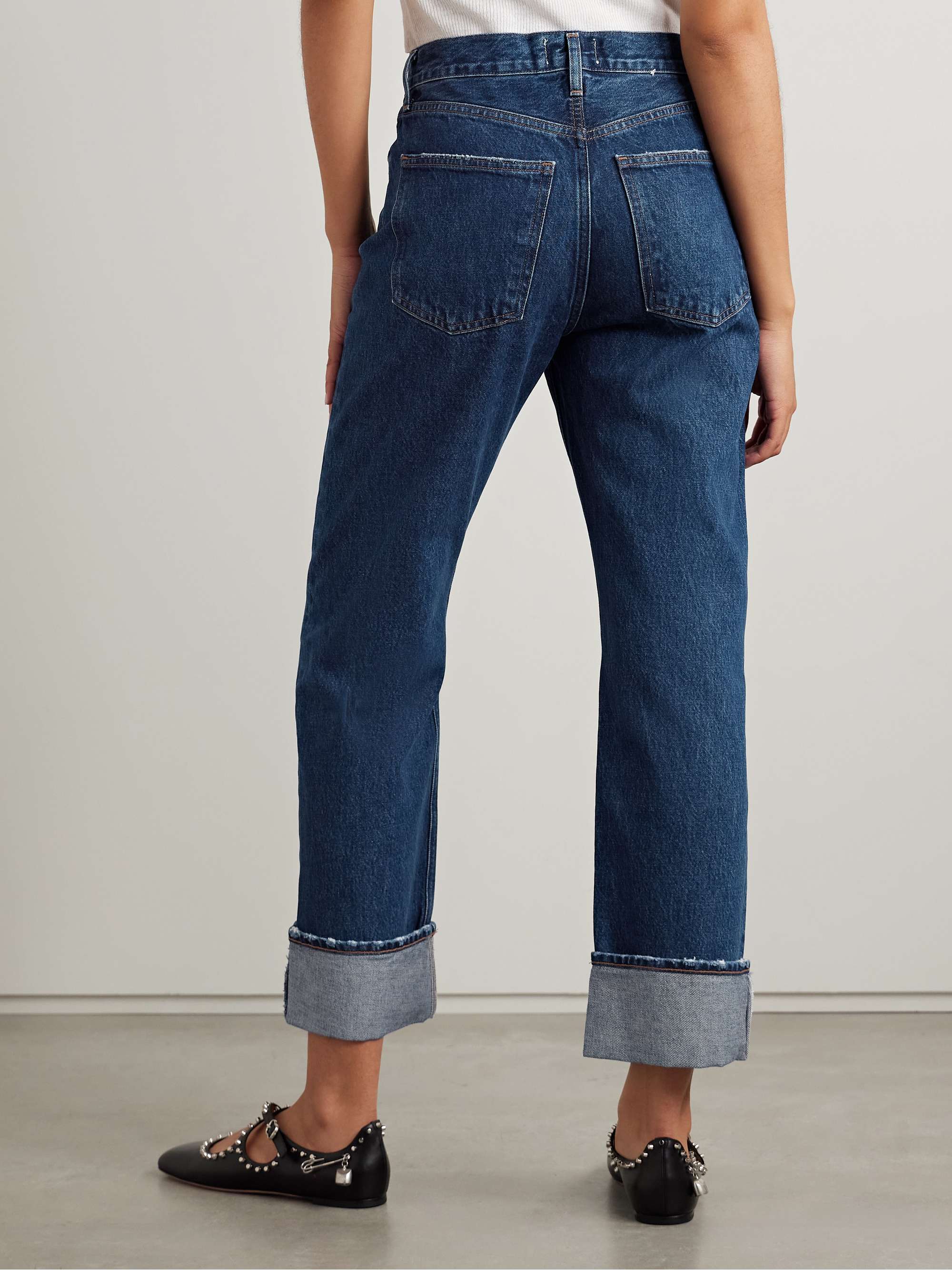 Fran cropped low-rise straight-leg jeans view