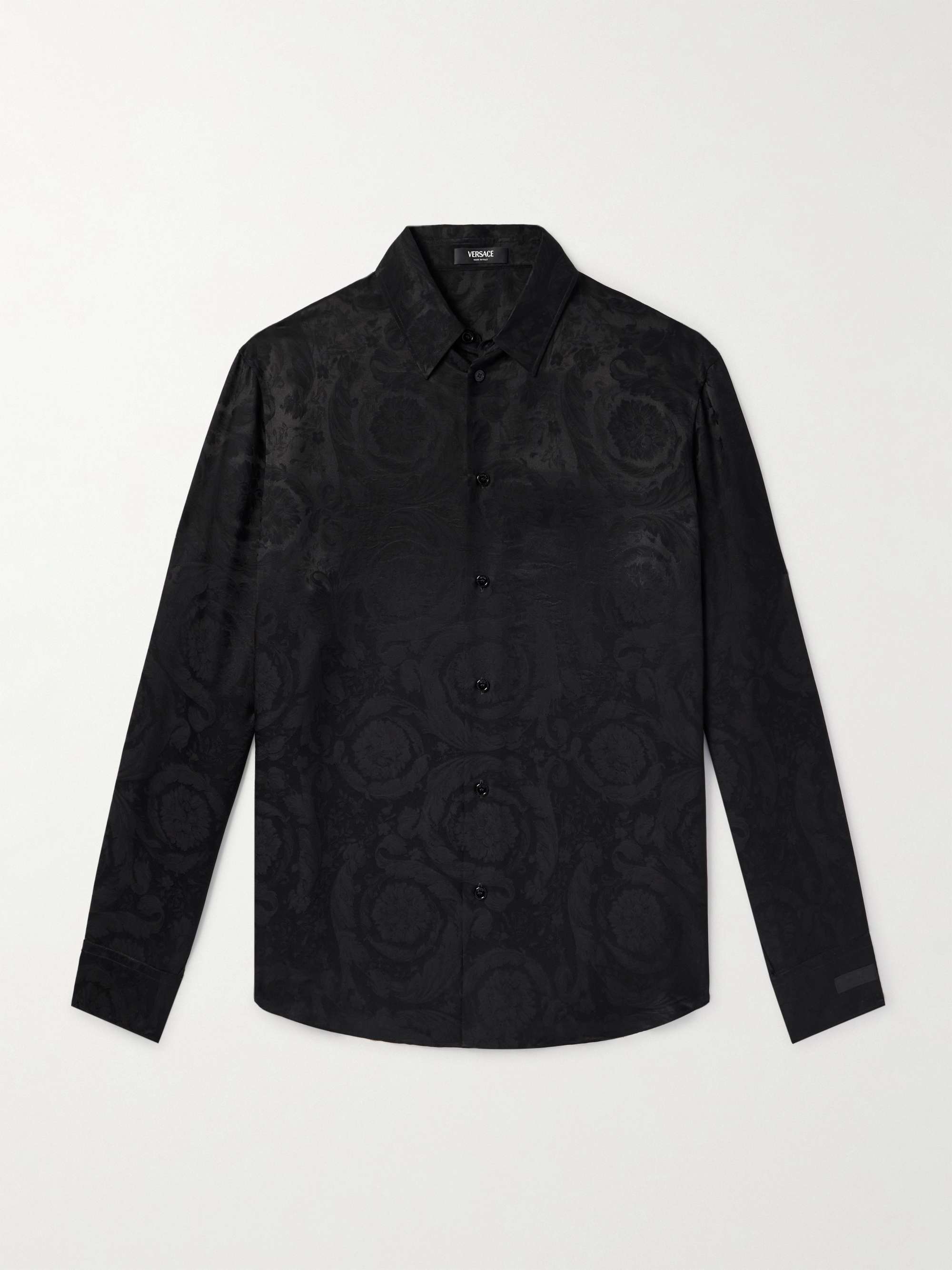 Baroque Satin-Jacquard Shirt view