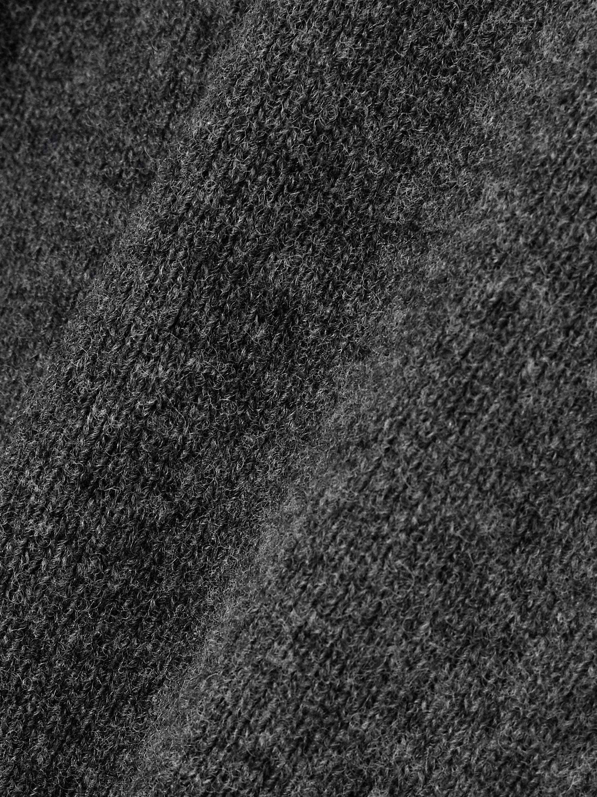 Cropped wool straight-leg pants view