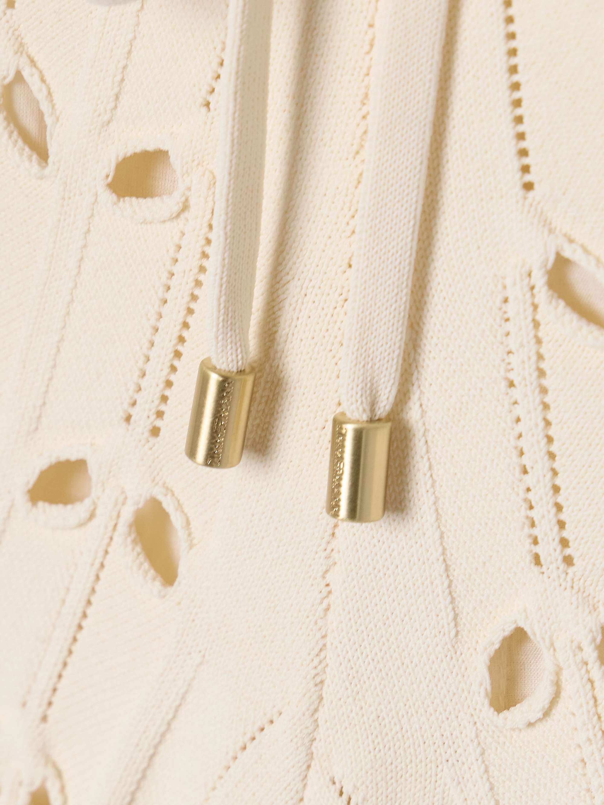 Rhiannon cutout pointelle-knit shorts view