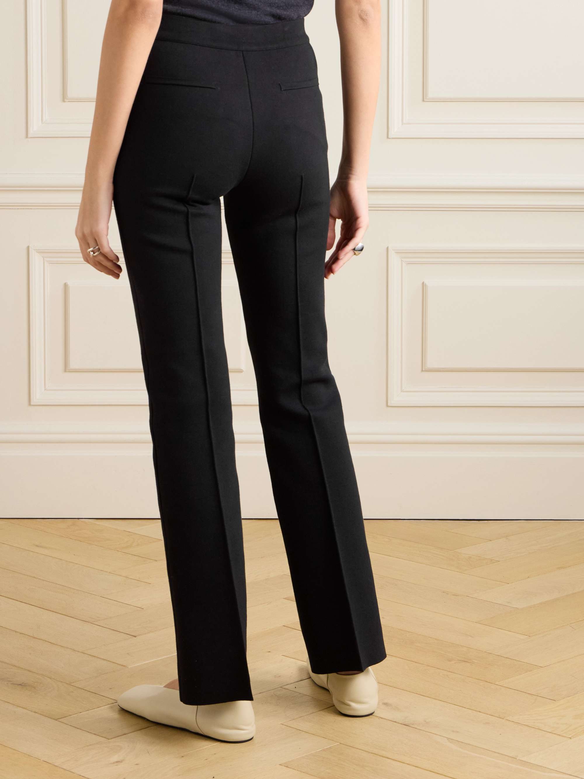 Long Kick stretch-cotton flared pants view