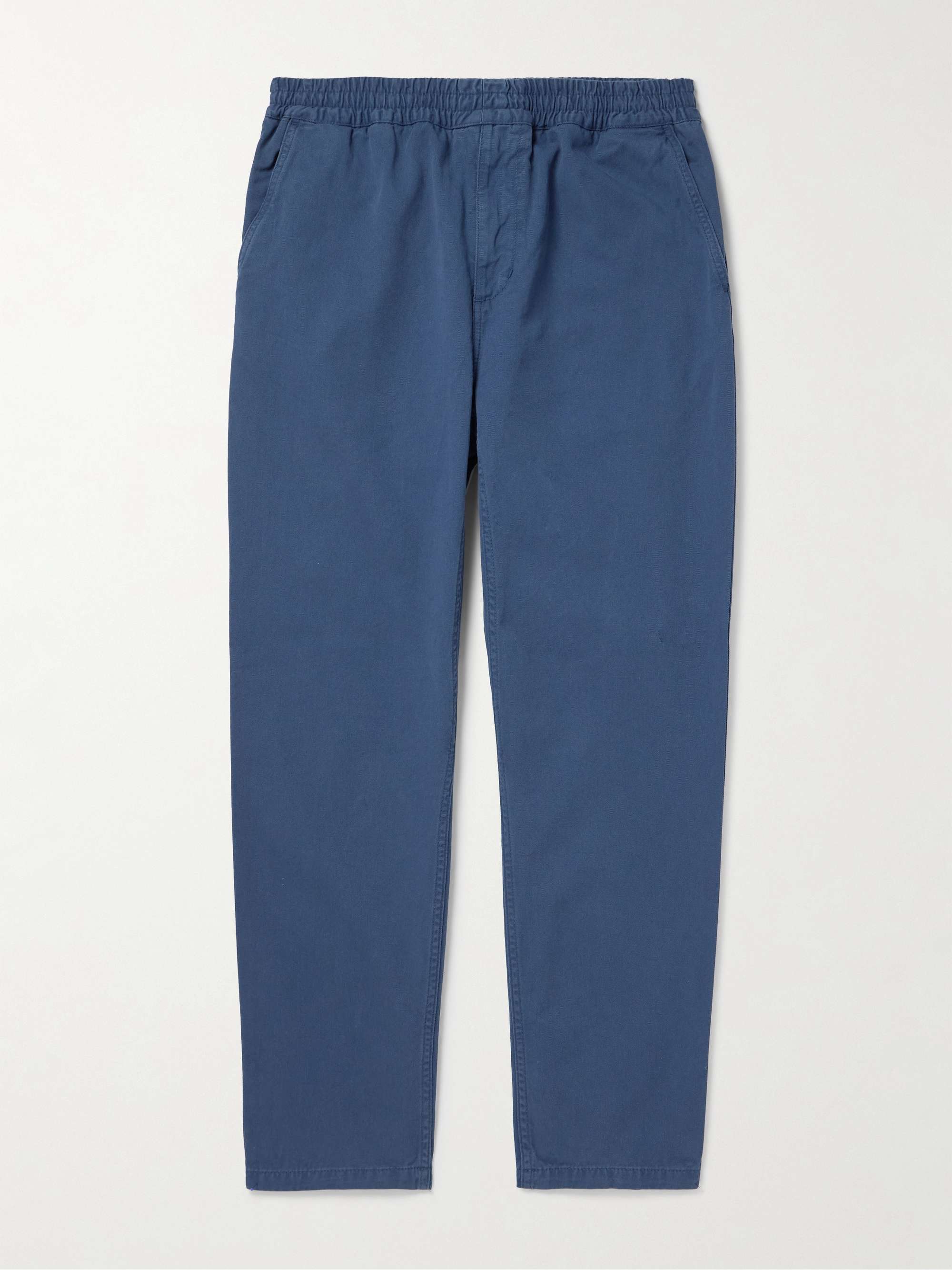 Flint Straight-Leg Garment-Dyed Cotton-Twill Trousers view