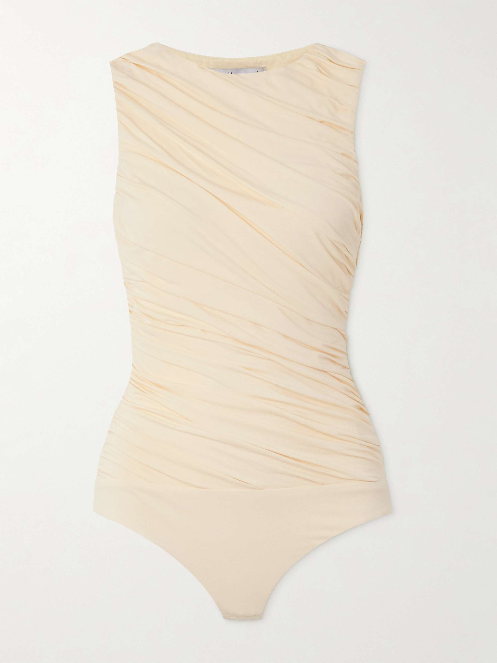 Ora ruched stretch-bamboo jersey bodysuit view