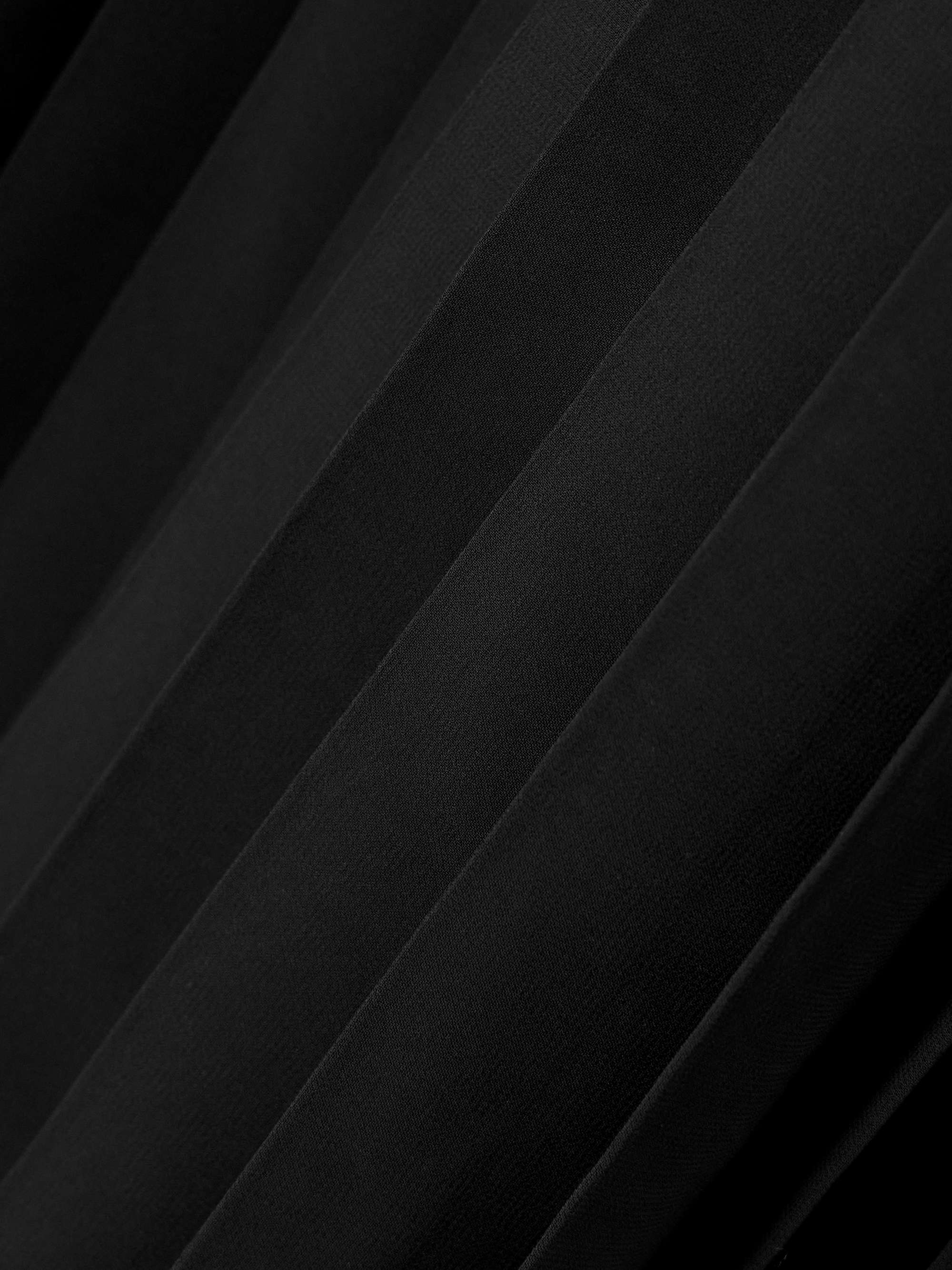Pleated crepe midi shirt dress view