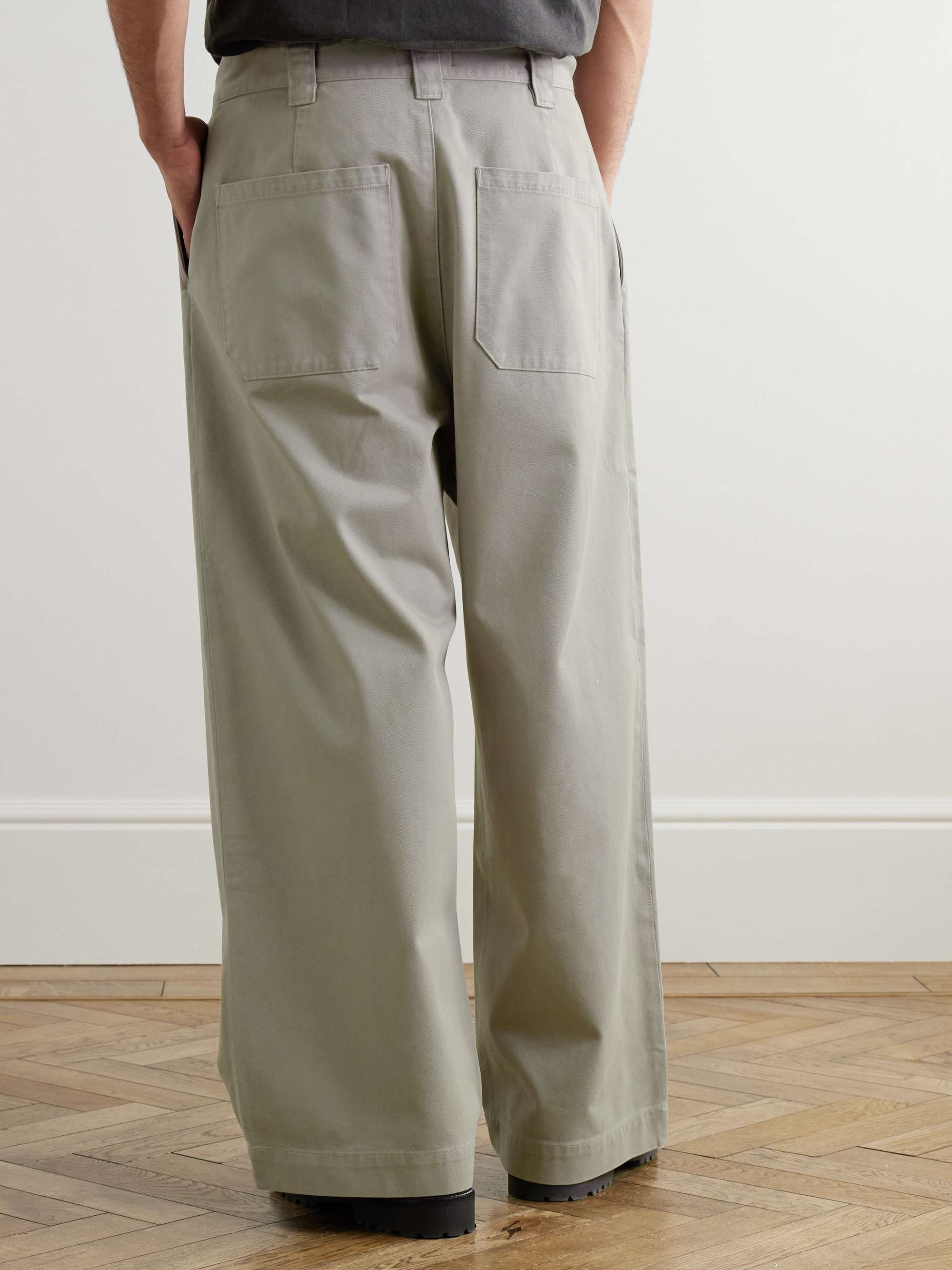 Gaius Tapered Pleated Regenerative Cotton-Twill Chinos view