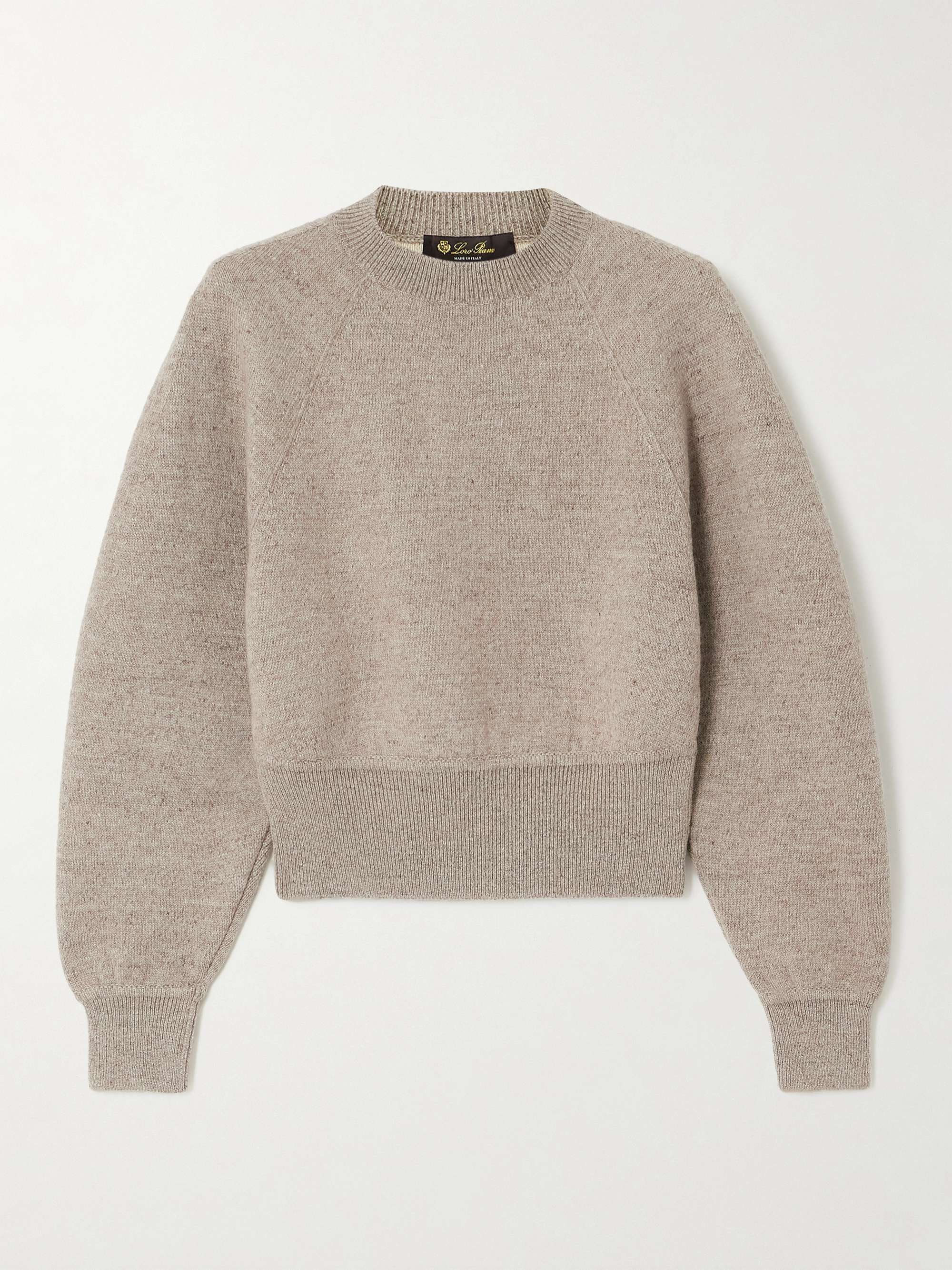 Silk and cashmere-blend sweater view