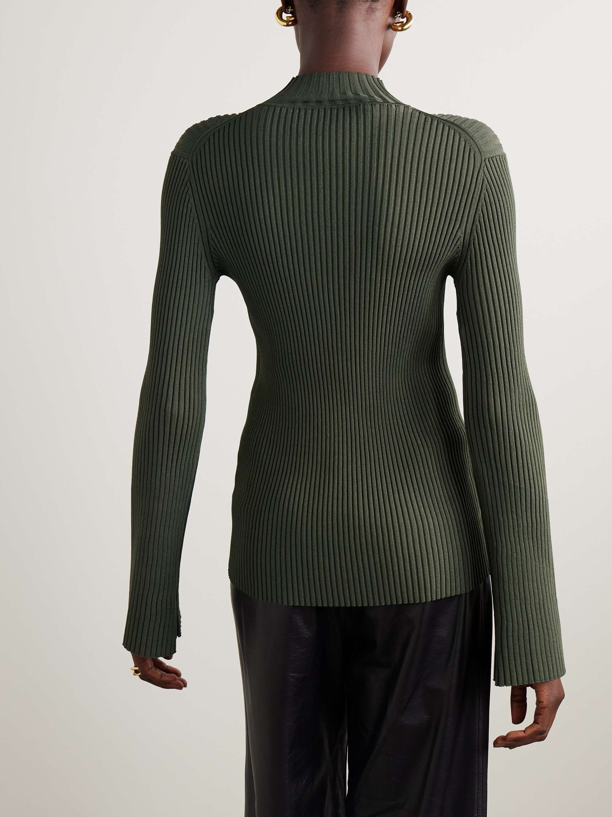 Abigail ribbed-knit top view