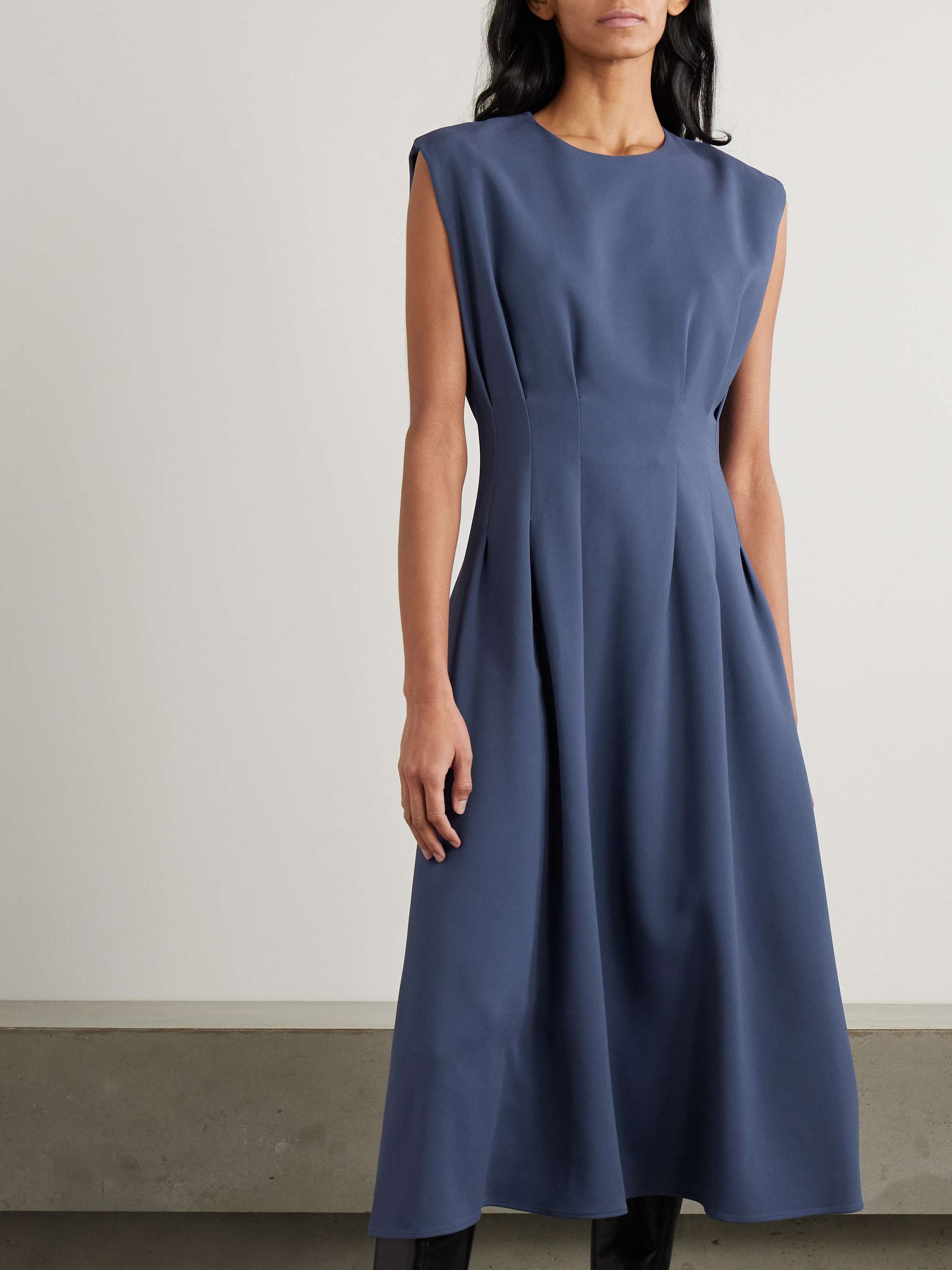 Delma pleated cady midi dress view
