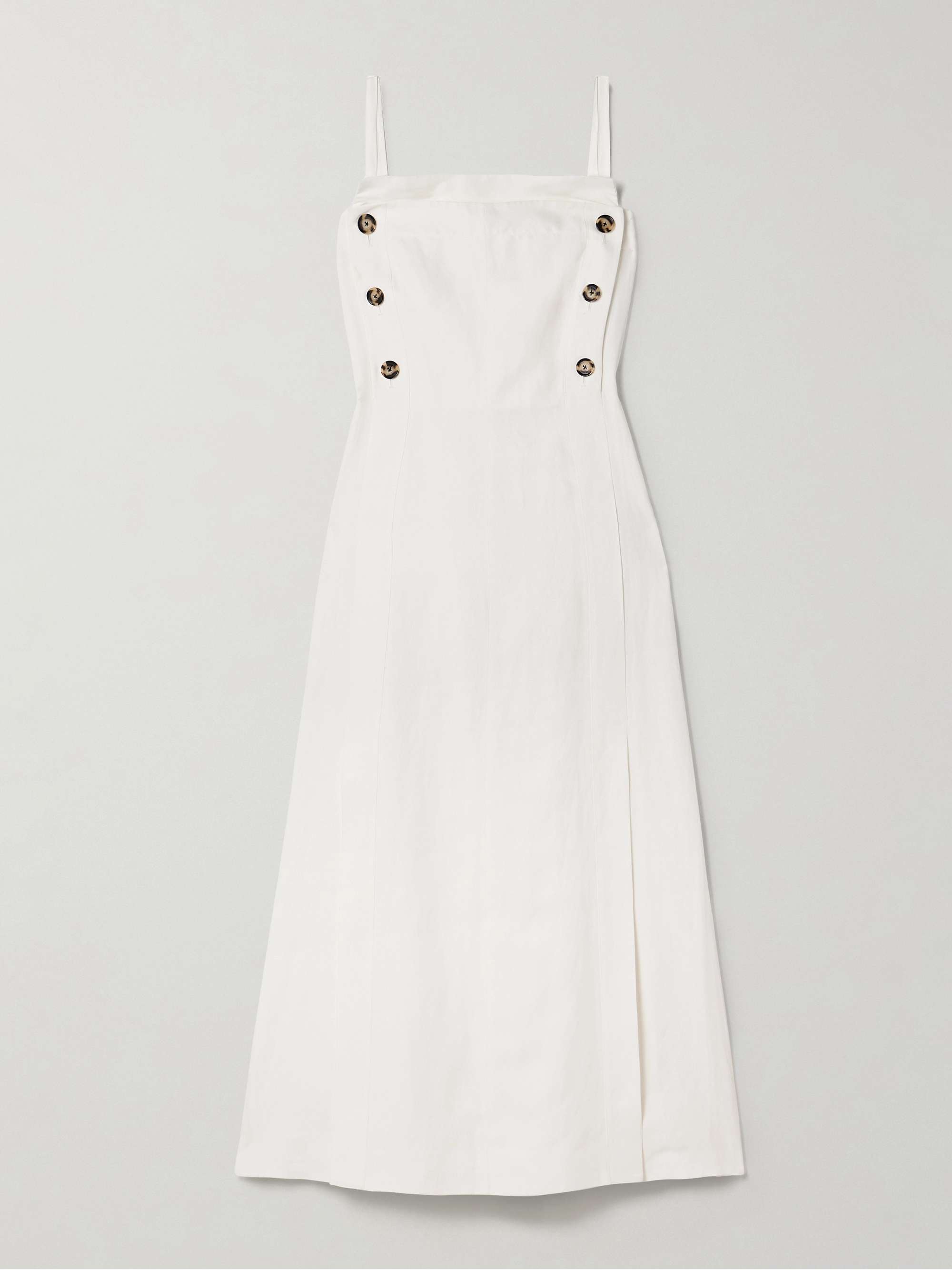 Candice double-breasted poplin maxi dress view