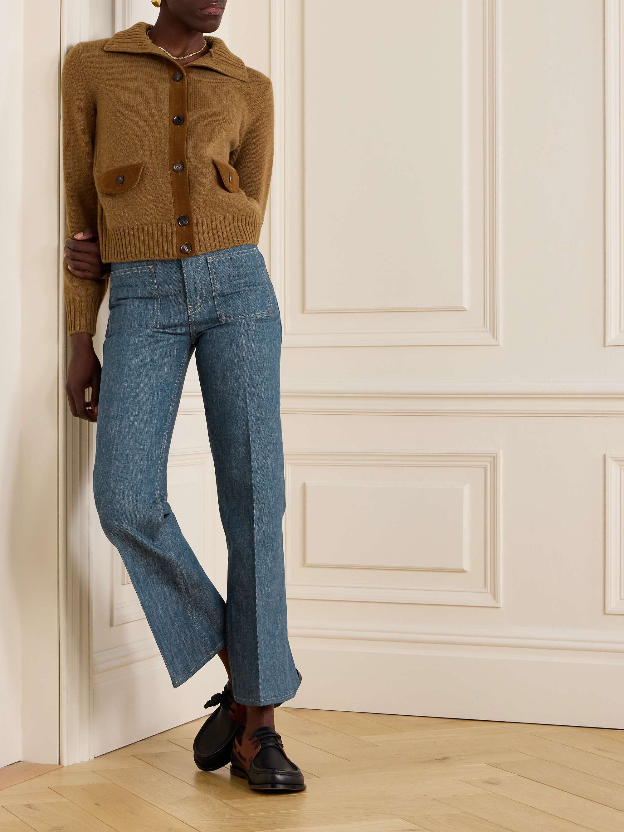 Lamark high-rise flared jeans view