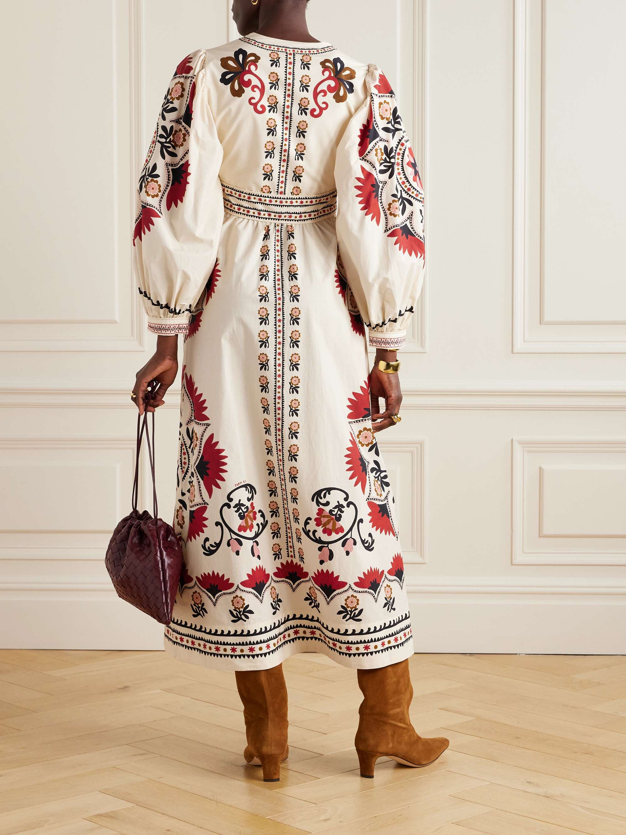 Cashew Mandala floral-print cotton-poplin maxi dress view