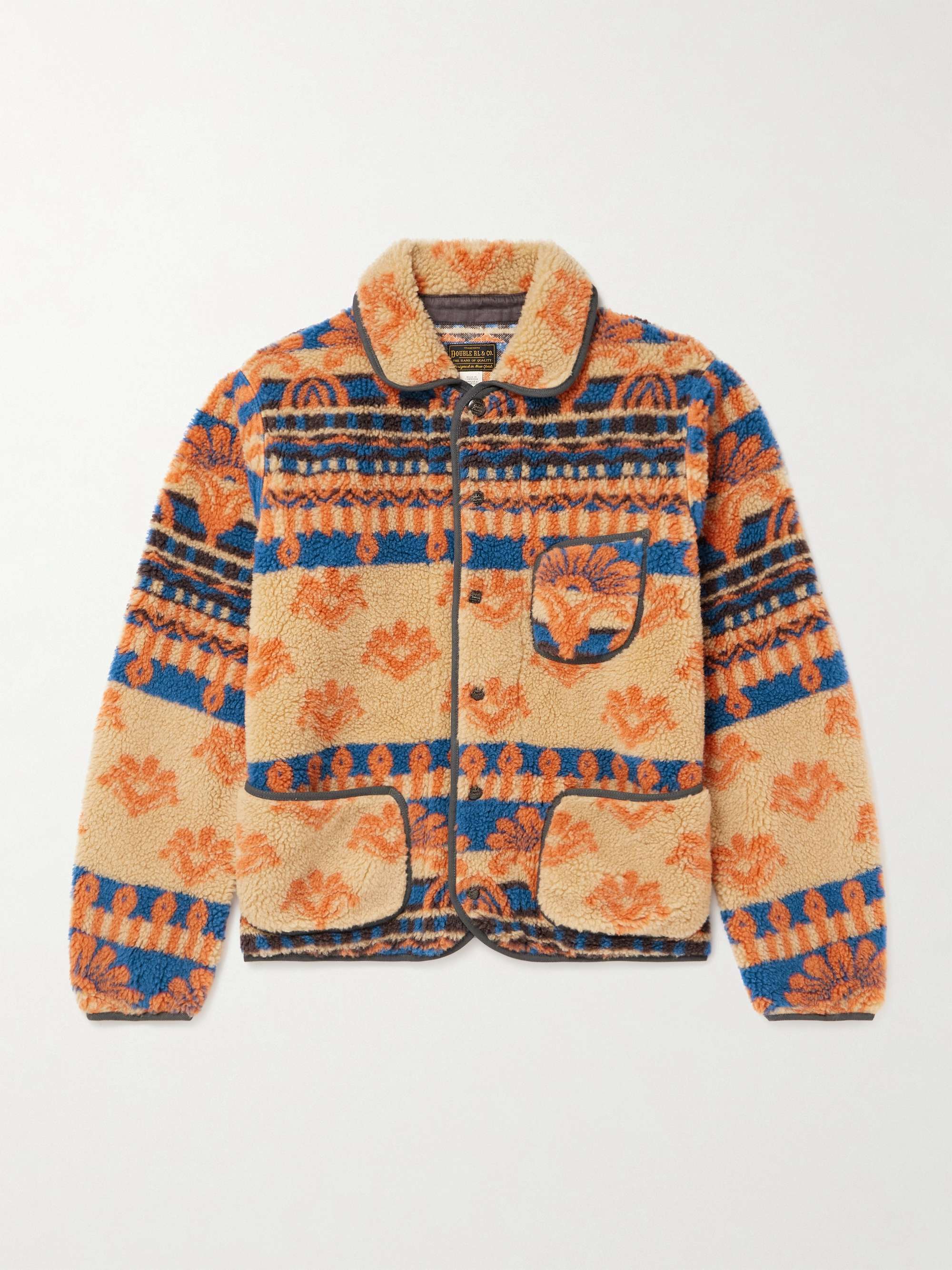 Bryn Wool-Blend Fleece-Jacquard Jacket view