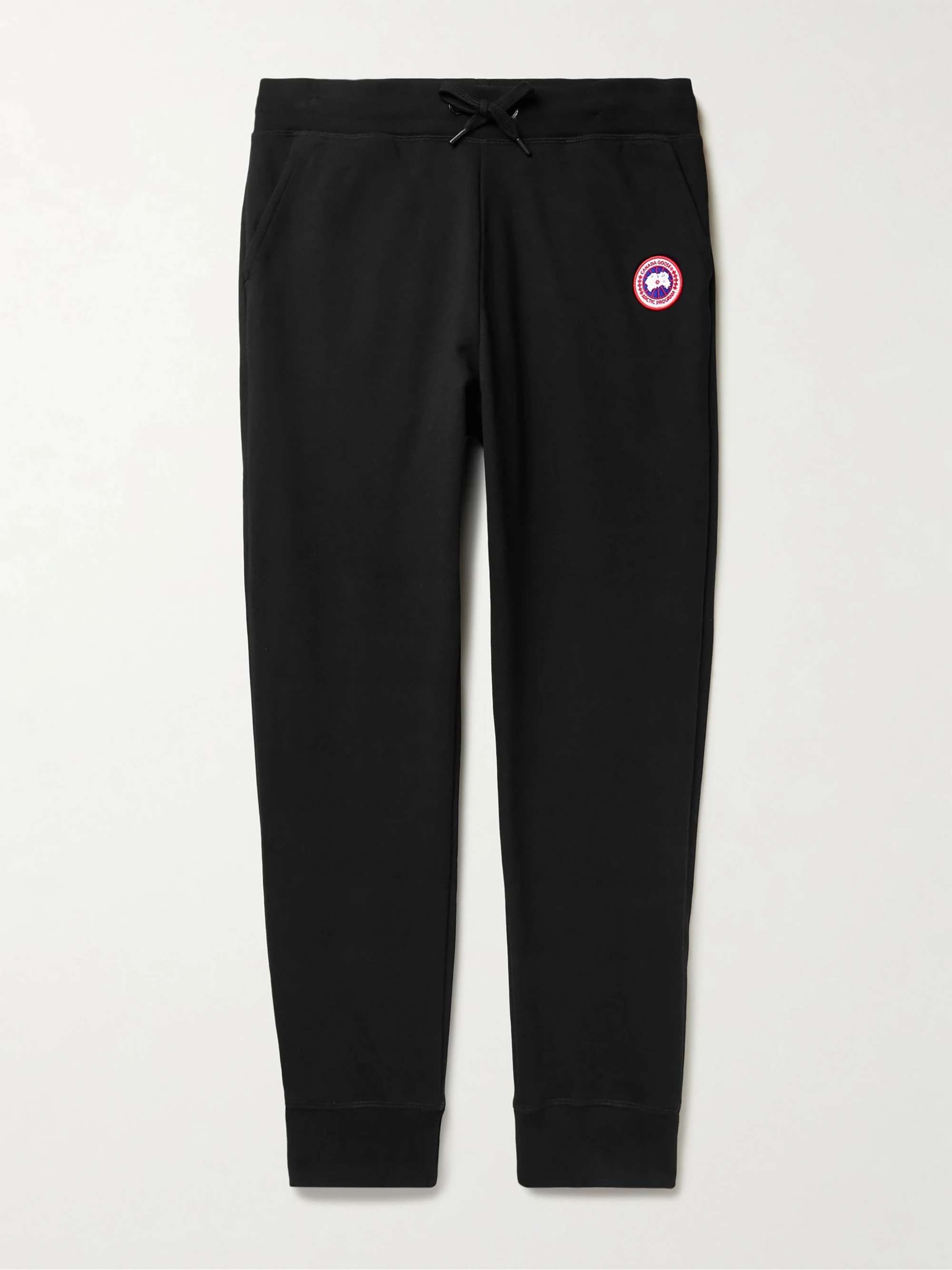 Huron Tapered Logo-Appliquéd Cotton-Jersey Sweatpants view