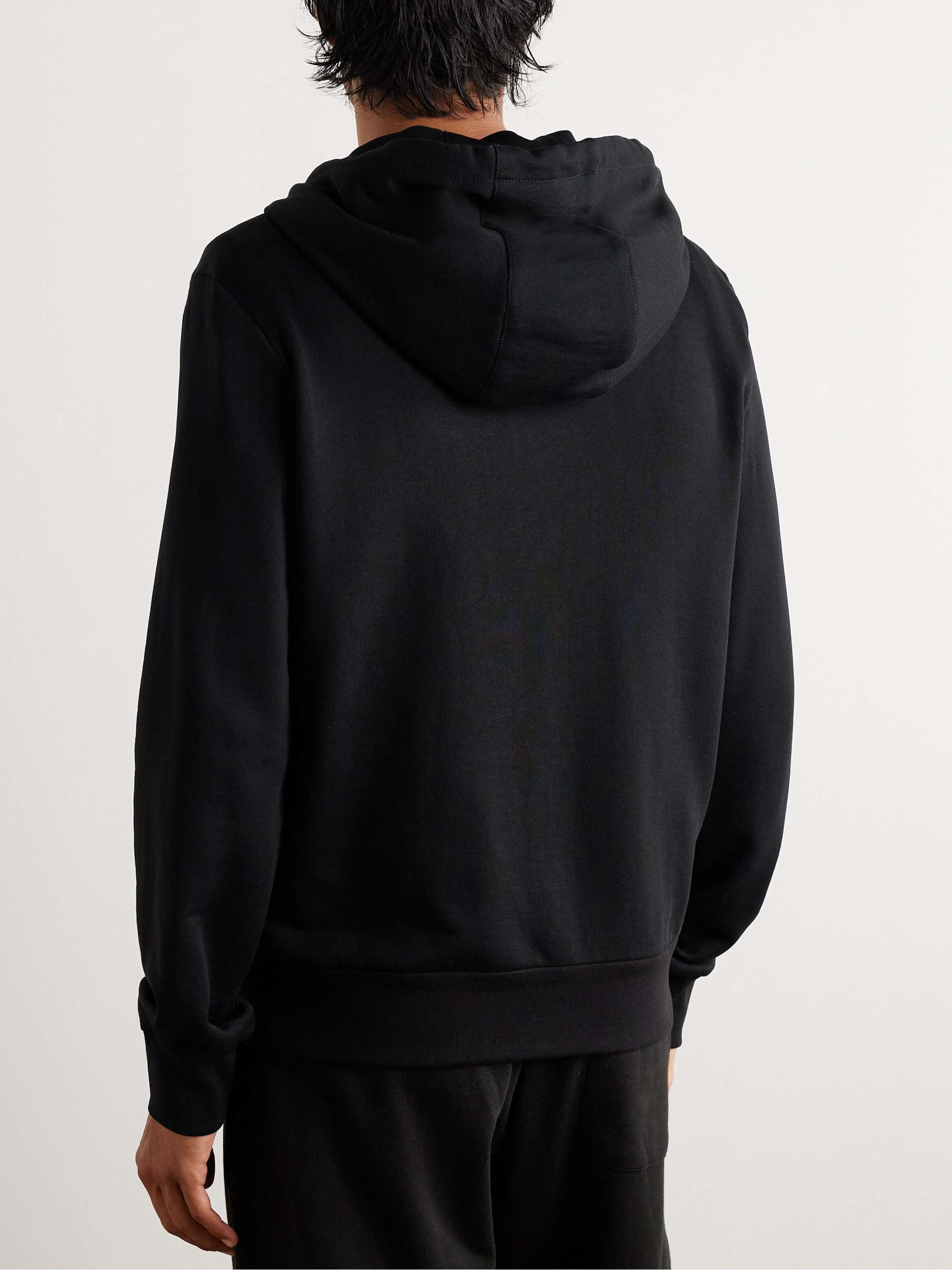 Cotton-Jersey and Quilted Shell Down Jacket view