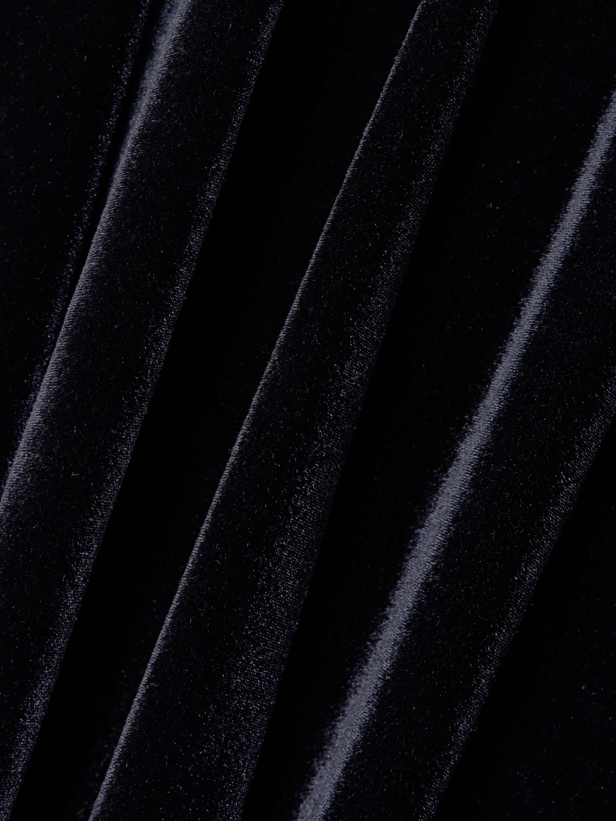 Ricaurte draped stretch-velvet mini dress view
