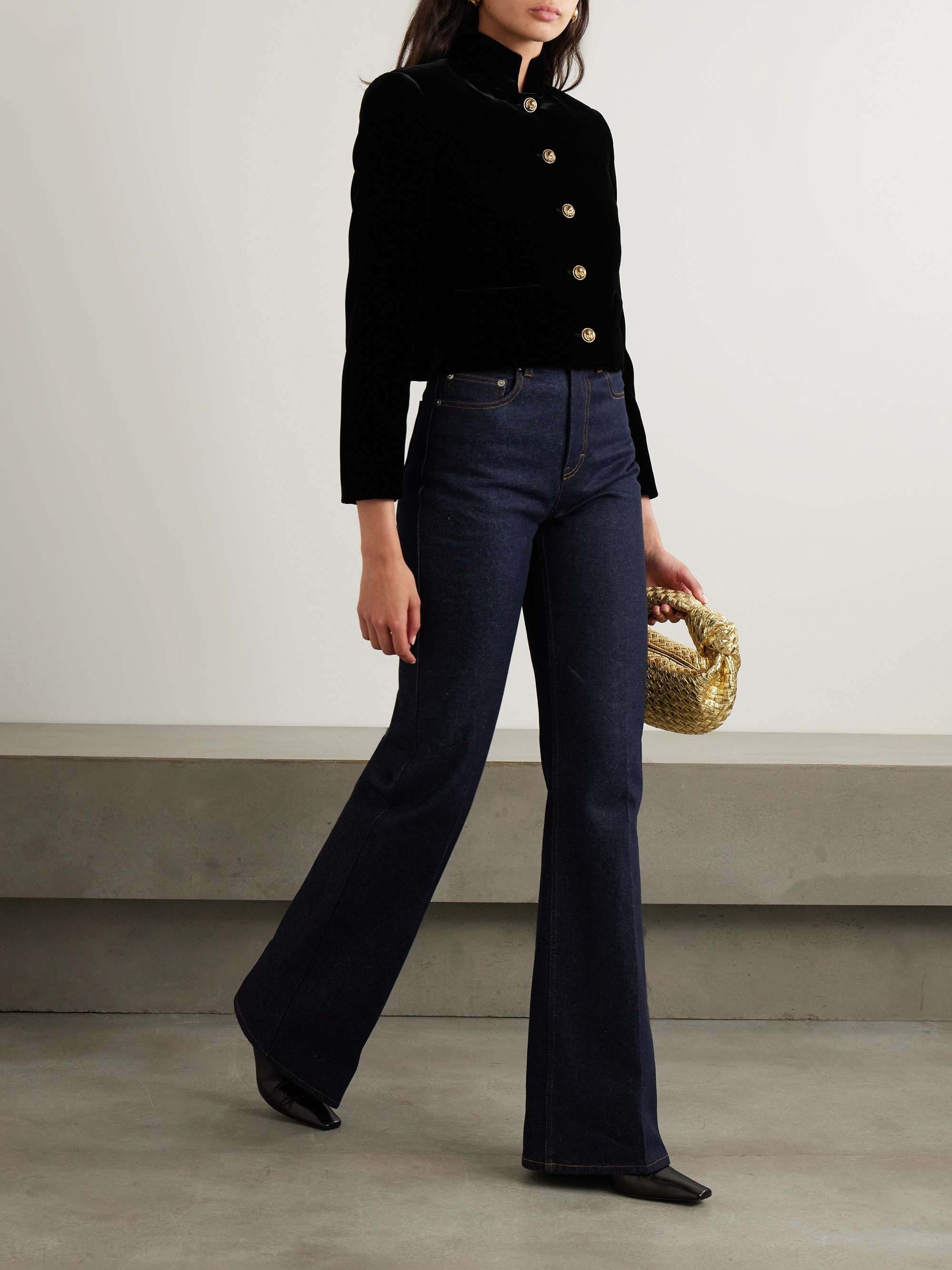 Stephanie velvet jacket view