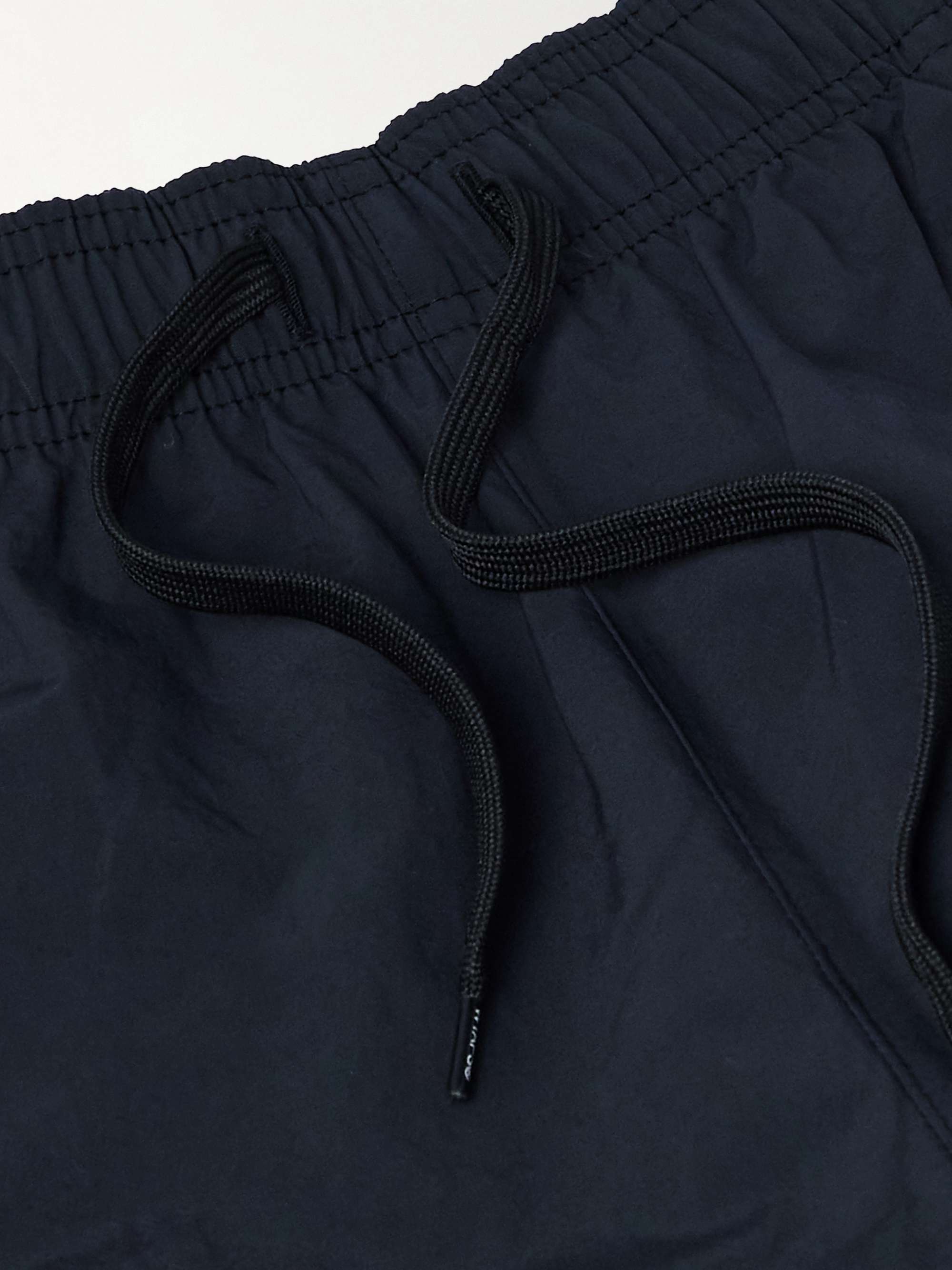 Straight-Leg Logo-Embroidered Nylon Trousers view