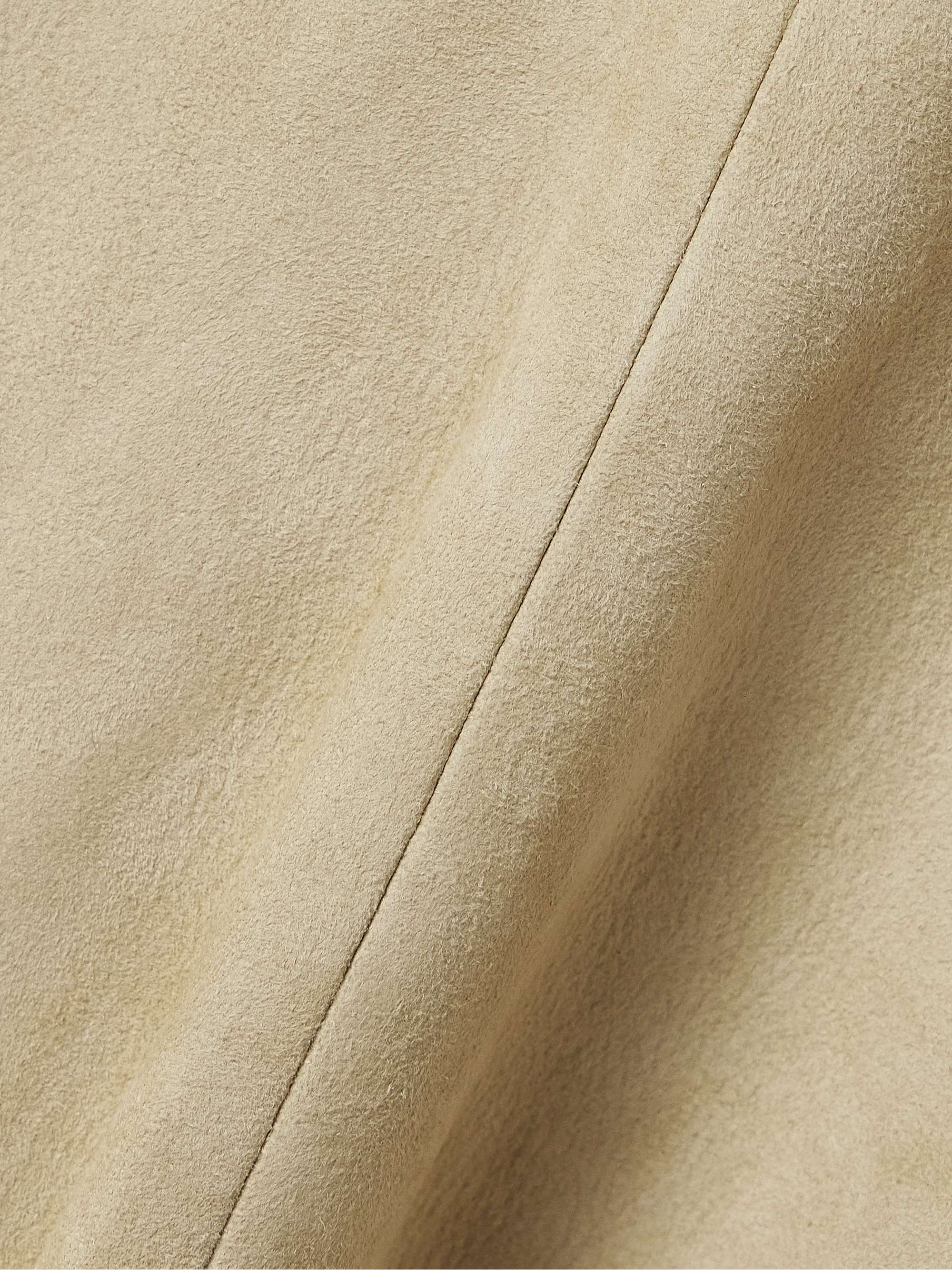 Lenno suede midi skirt view