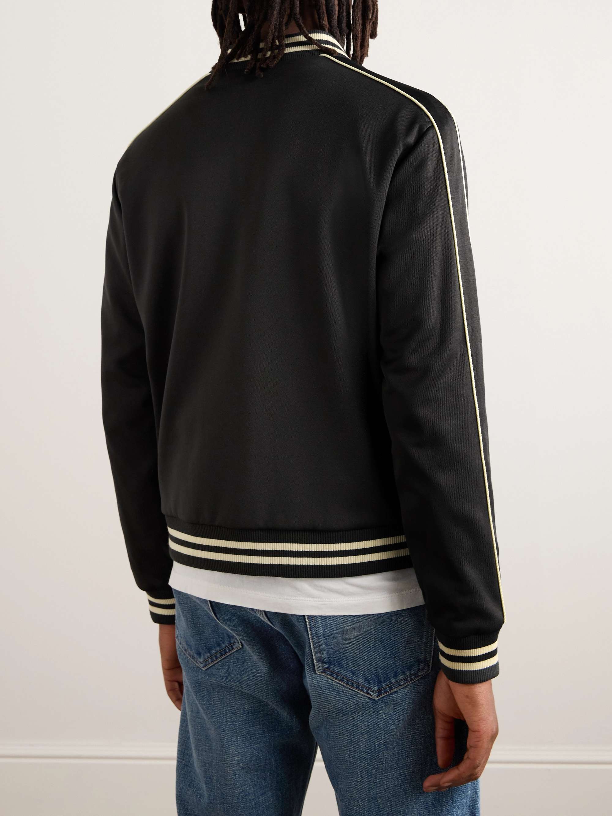 Triomphe Teddy Slim-Fit Logo-Embroidered Tech-Jersey Track Jacket view